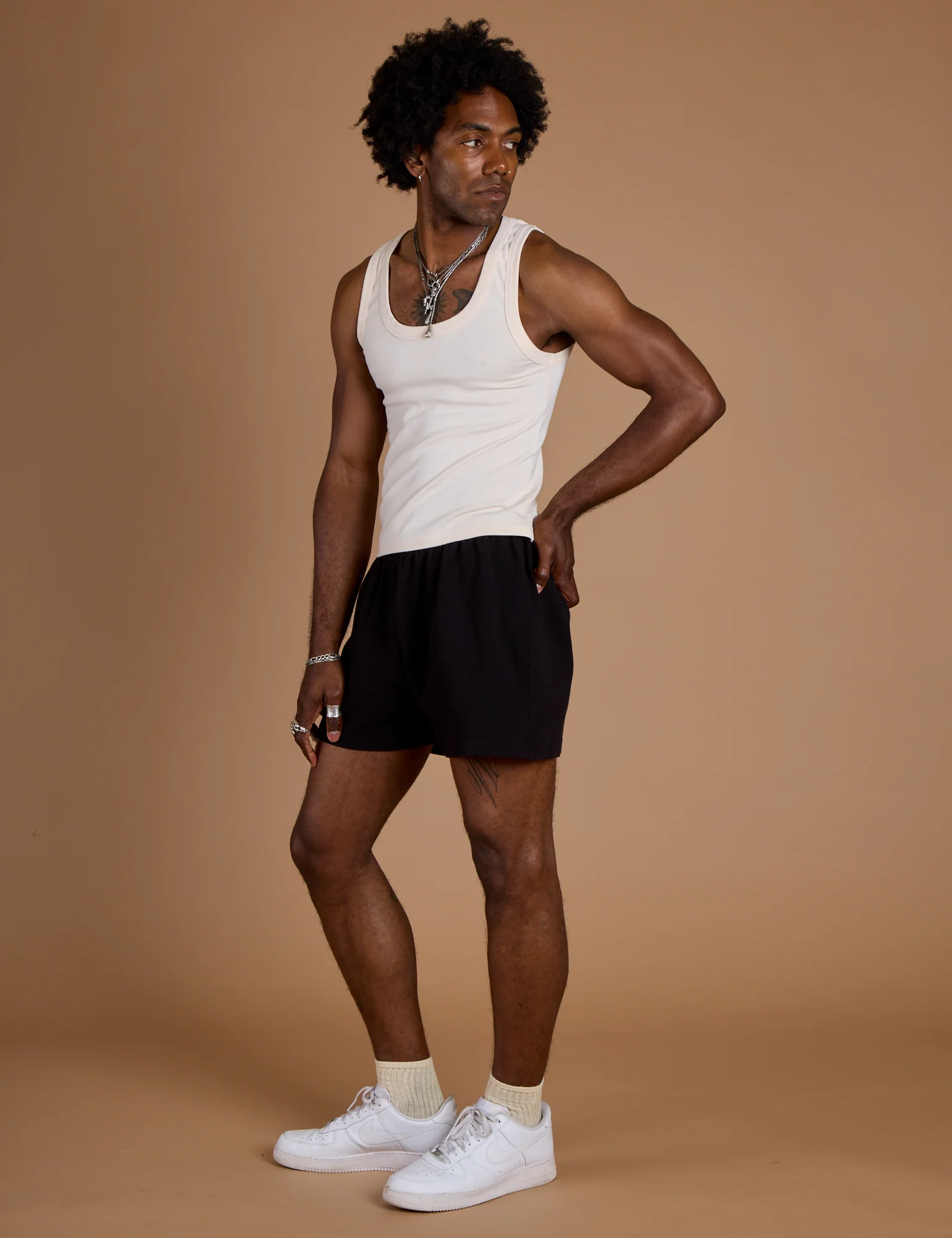 TRY-A-STYLE - Athletic Shorts - Basic Black *FINAL SALE* - Image 5