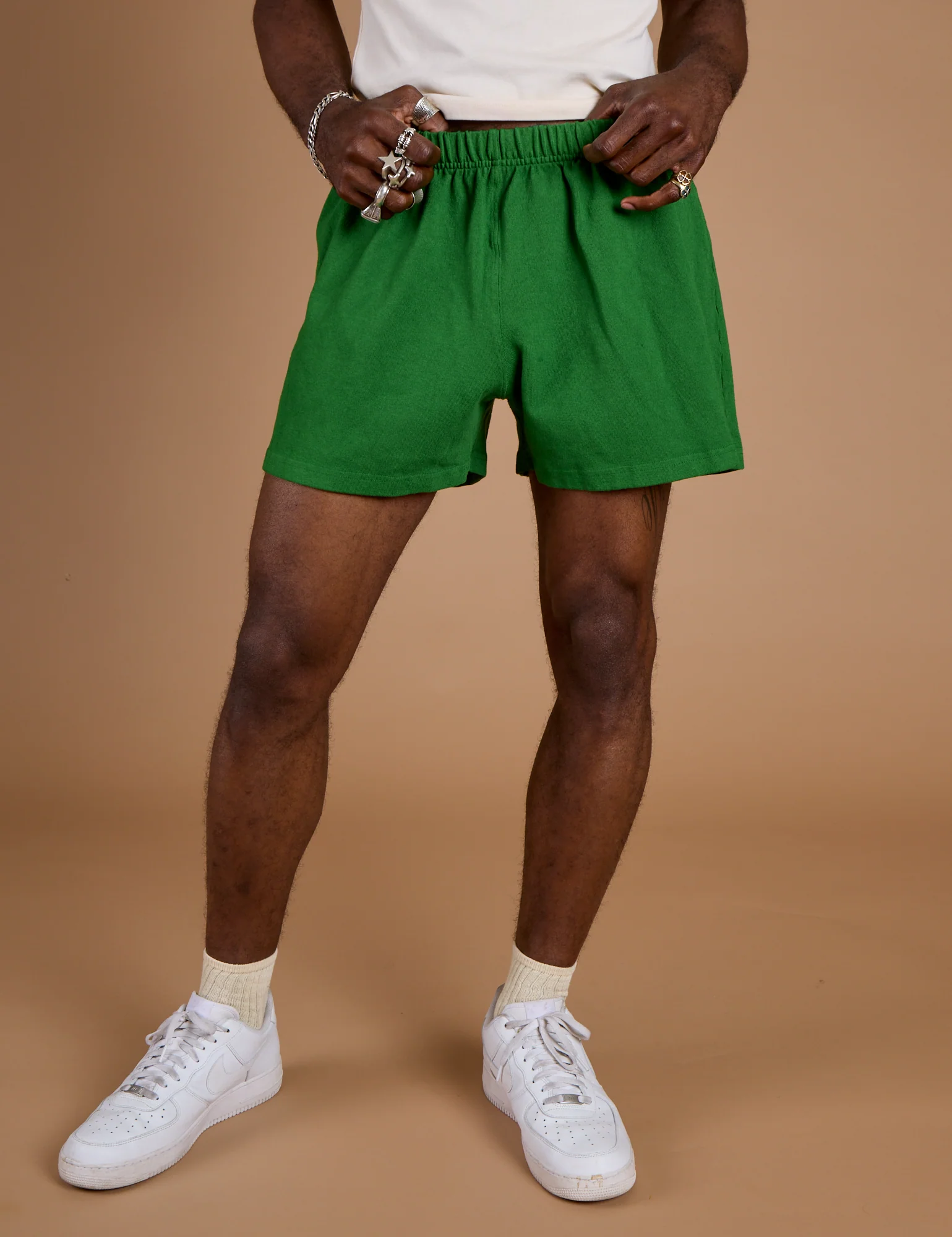 TRY-A-STYLE - Athletic Shorts - Forest Green *FINAL SALE* - Image 6