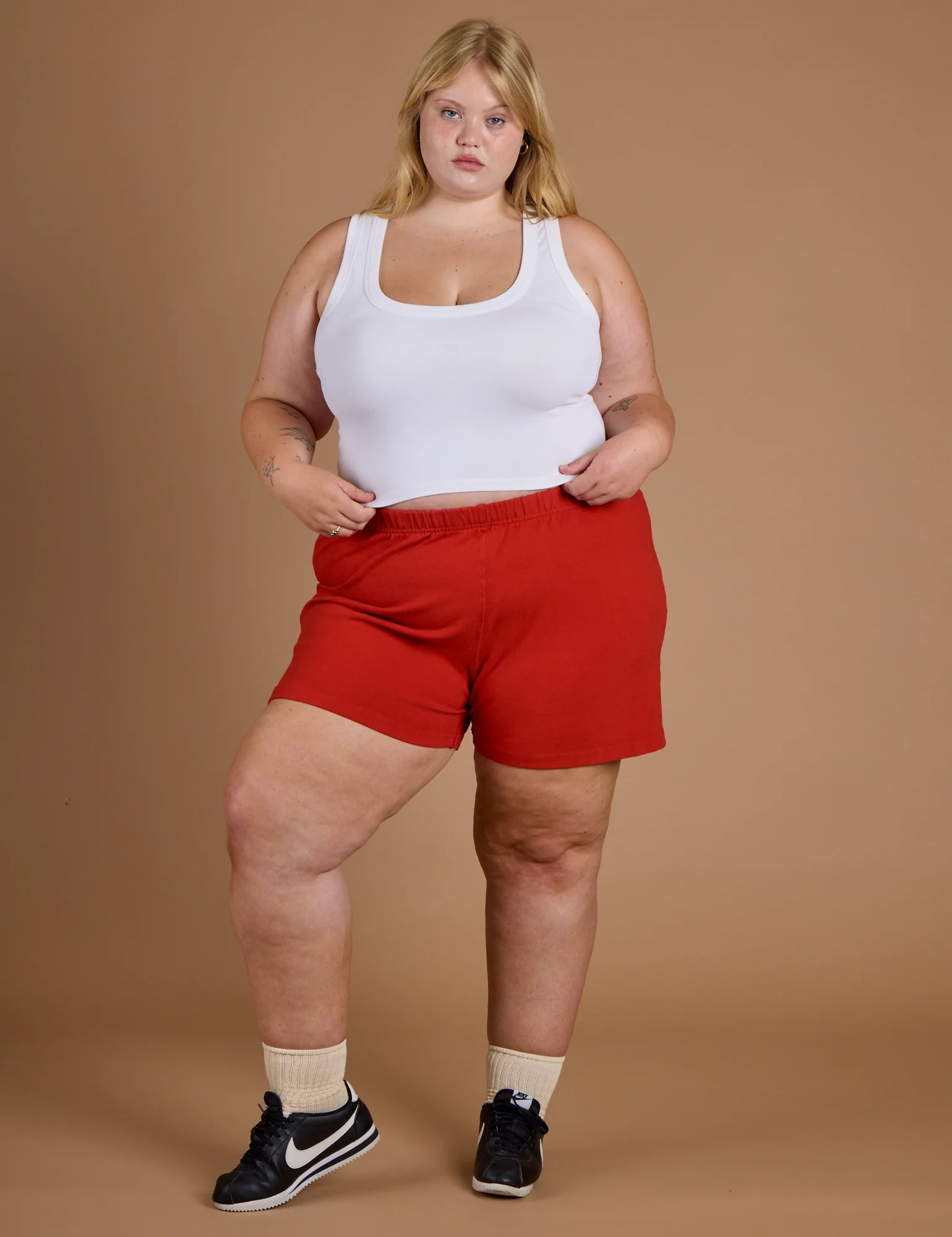 TRY-A-STYLE - Athletic Shorts - Mustang Red *FINAL SALE* - Image 3