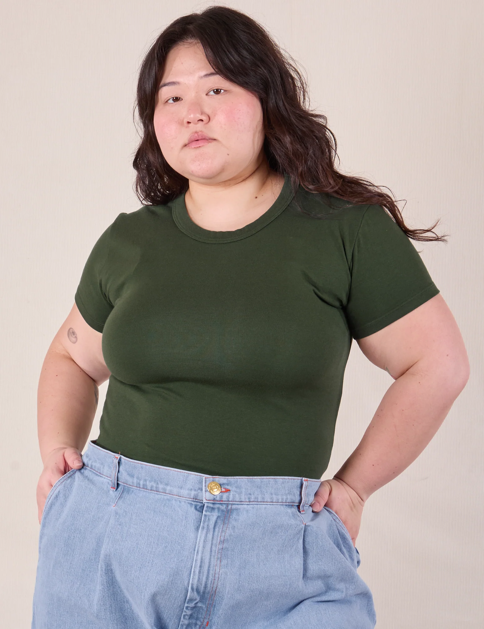 Baby Tee - Swamp Green - Image 3