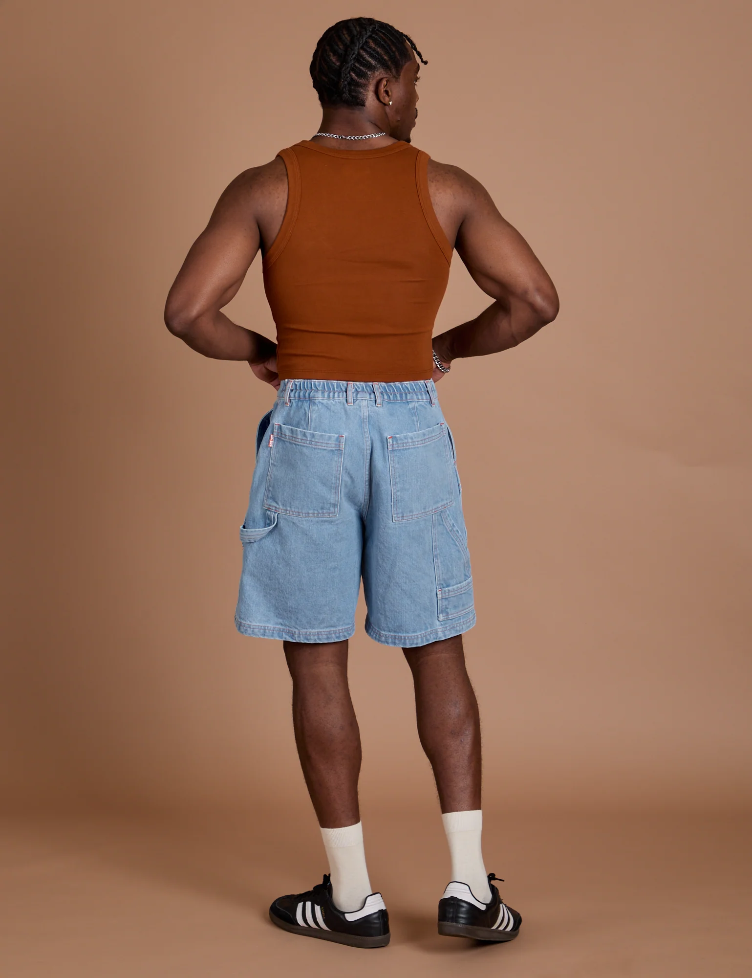 Carpenter Shorts - Light Wash - Image 10