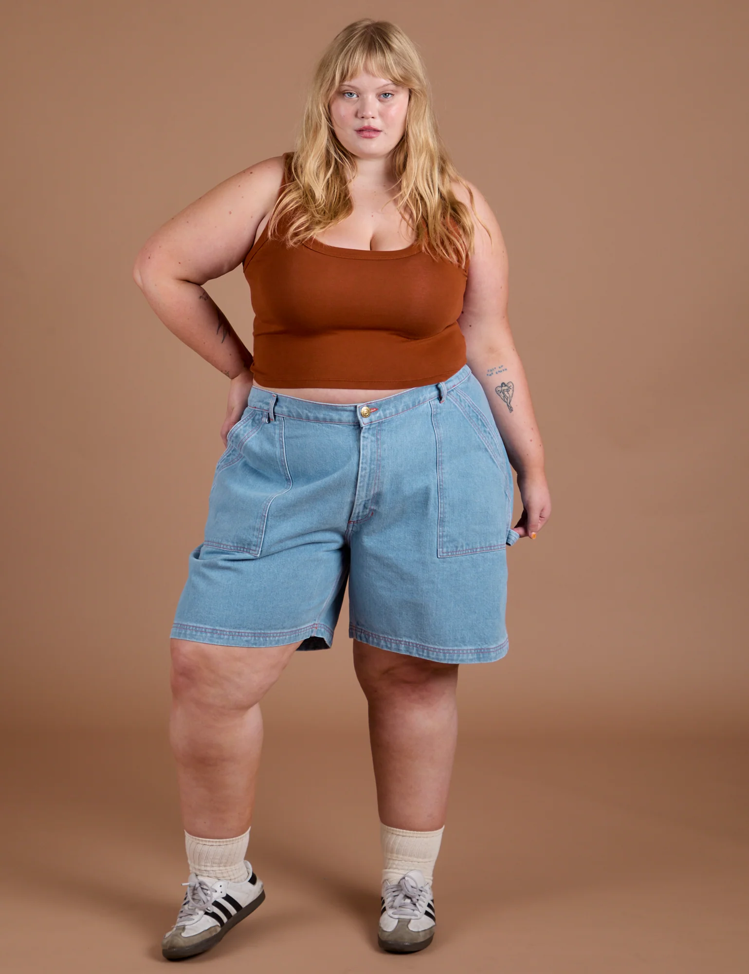 Carpenter Shorts - Light Wash - Image 13