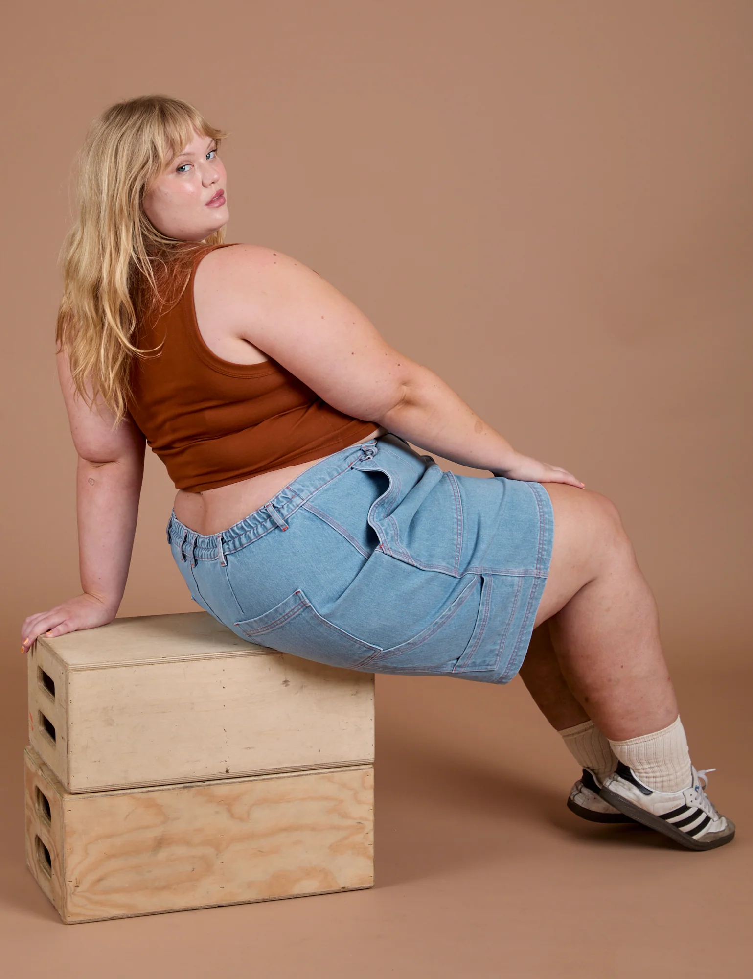 Carpenter Shorts - Light Wash - Image 20