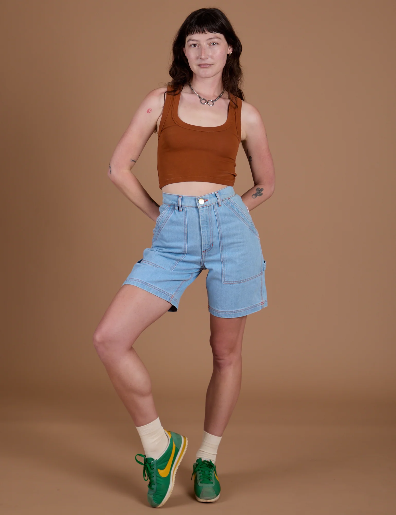 Carpenter Shorts - Light Wash - Image 21