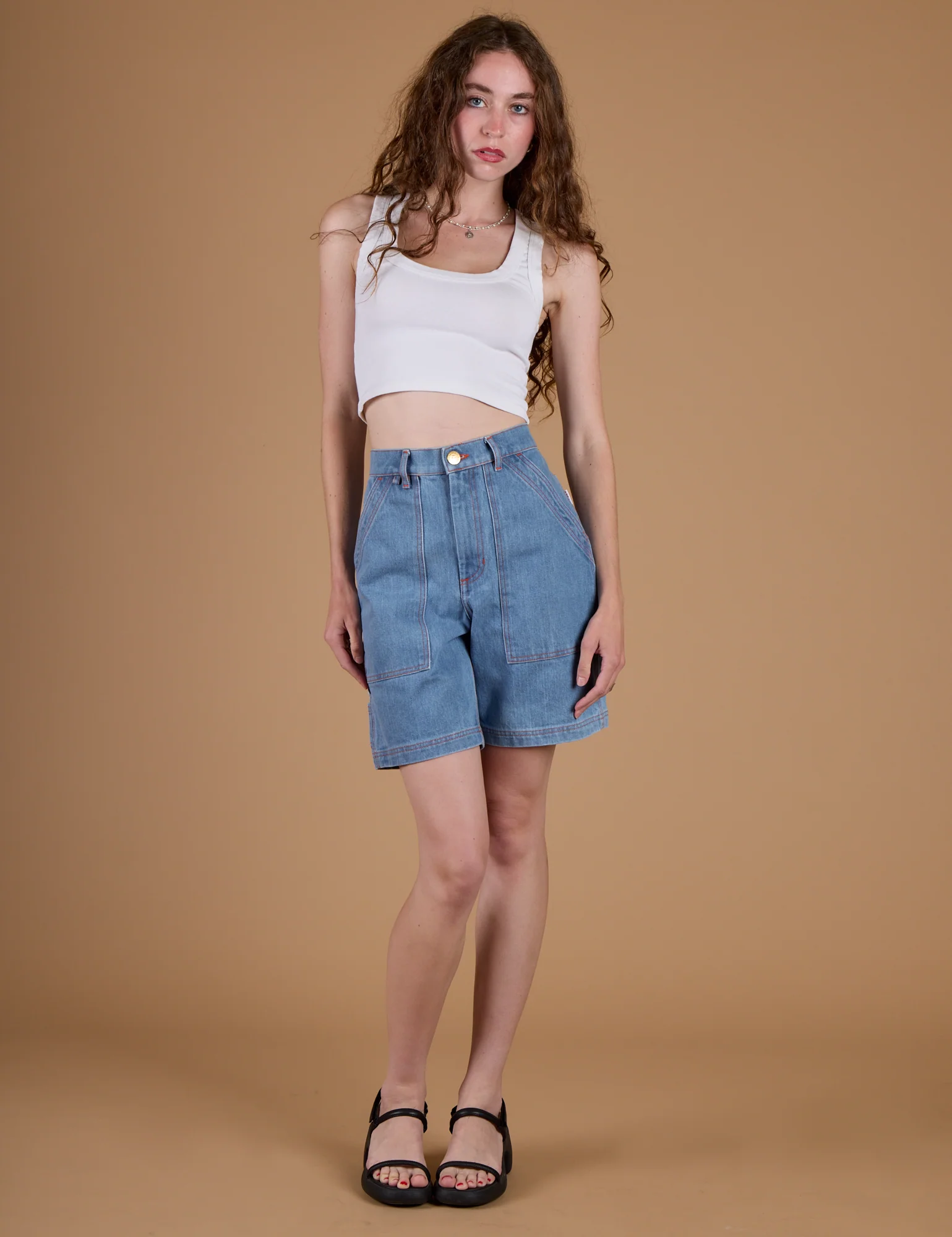 Carpenter Shorts - Medium Wash - Image 20