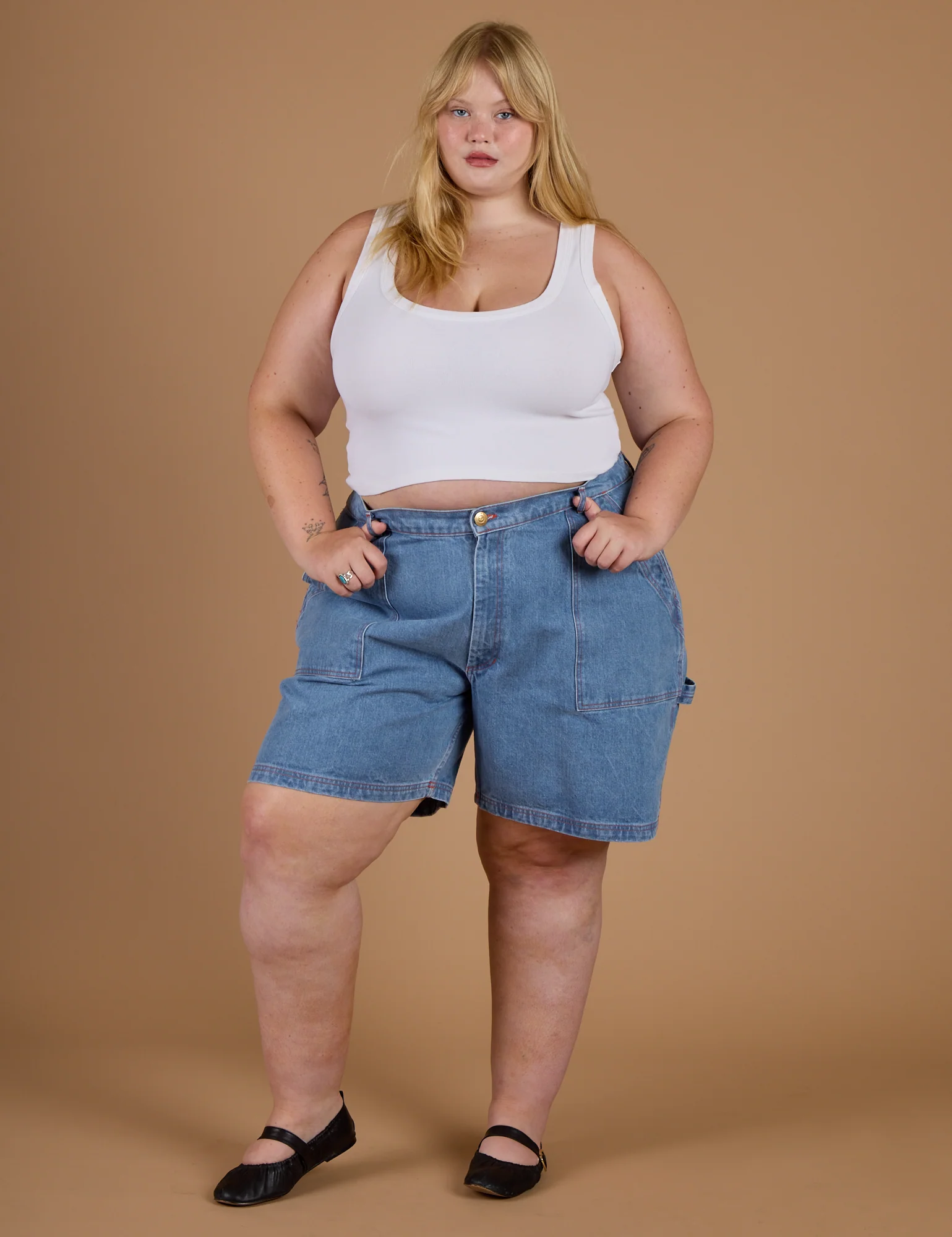 Carpenter Shorts - Medium Wash - Image 3