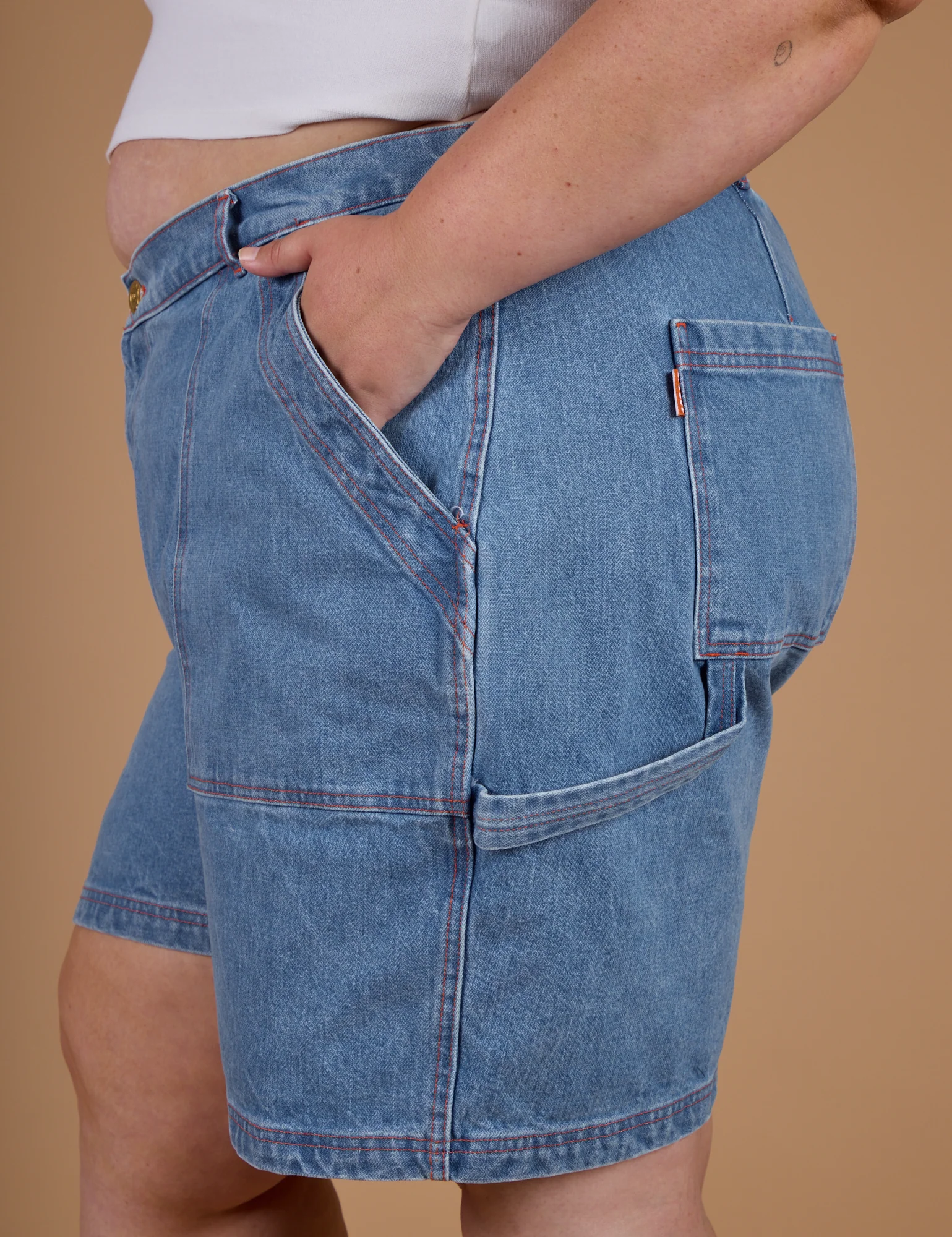 Carpenter Shorts - Medium Wash - Image 6