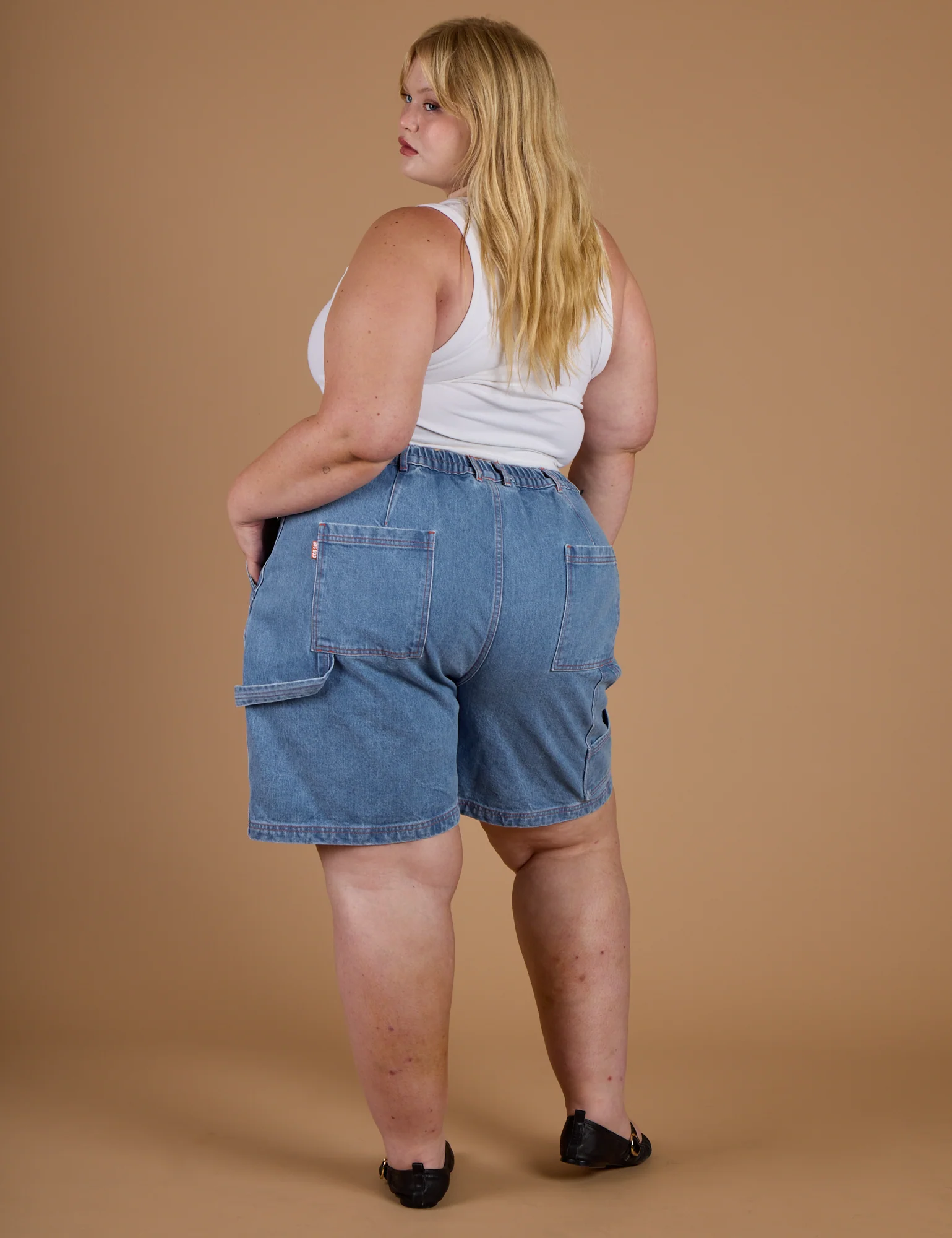 Carpenter Shorts - Medium Wash - Image 7