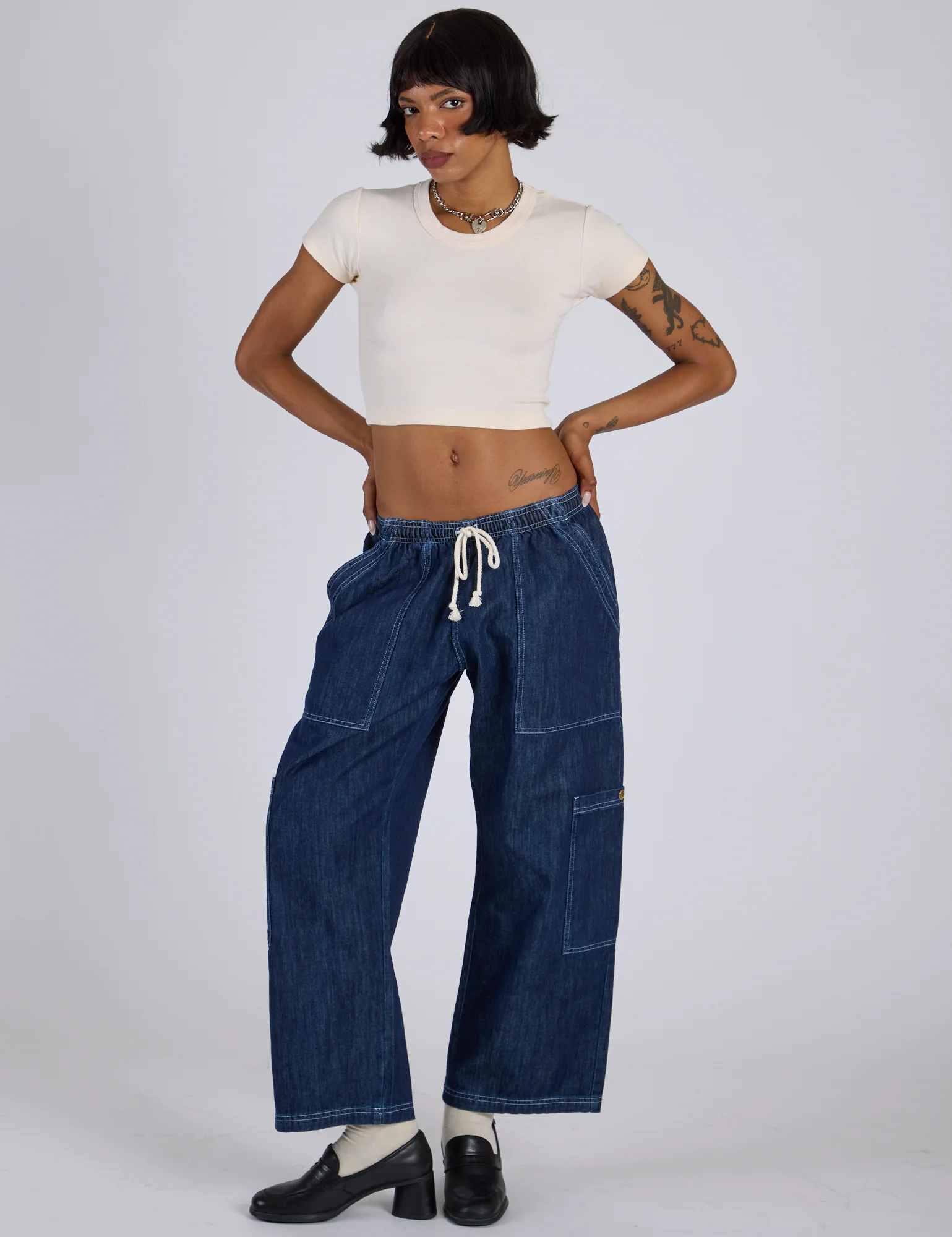 Cropped Baby Tee - Vintage Off-White - Image 5