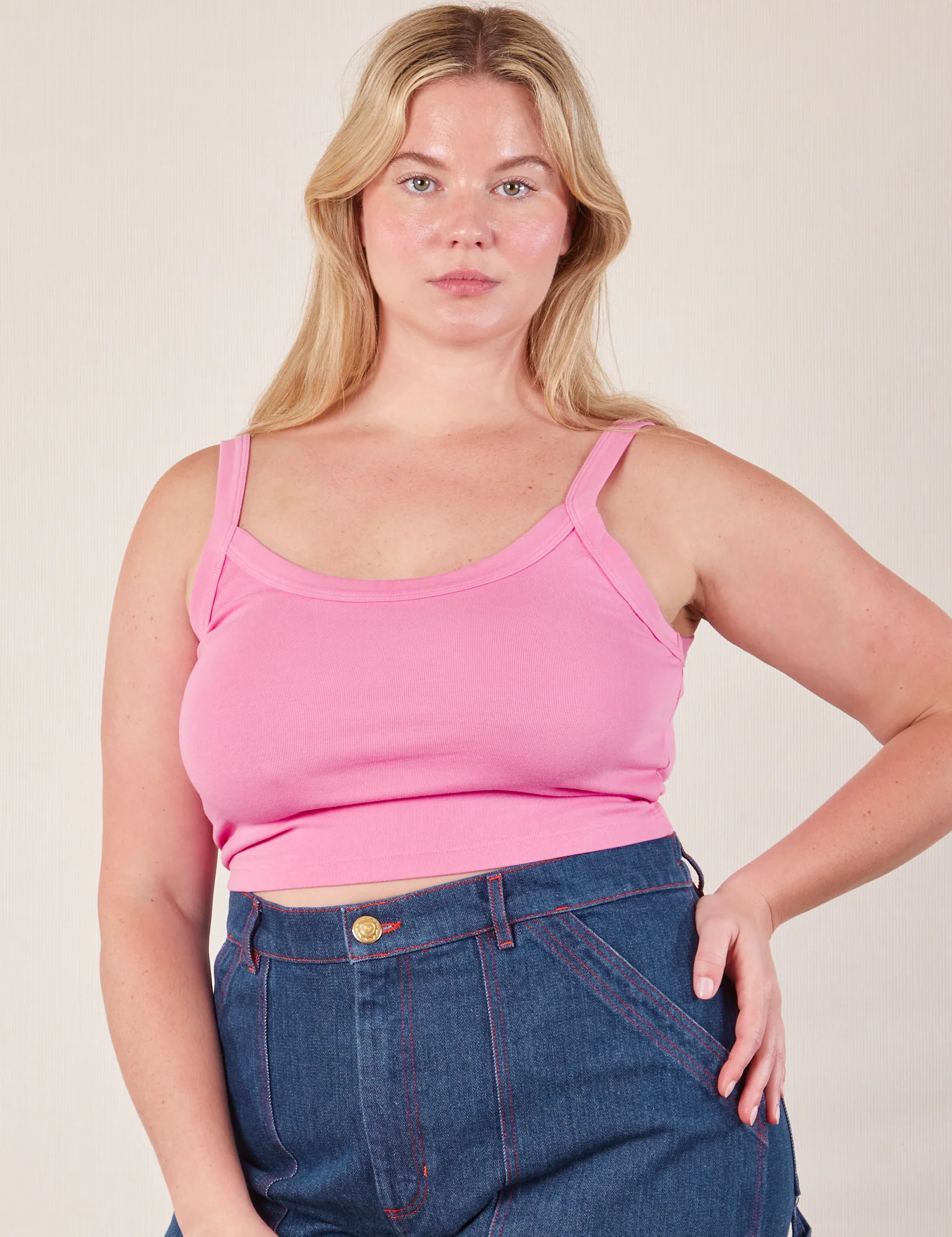Cropped Cami - Bubblegum Pink *FINAL SALE* - Image 17