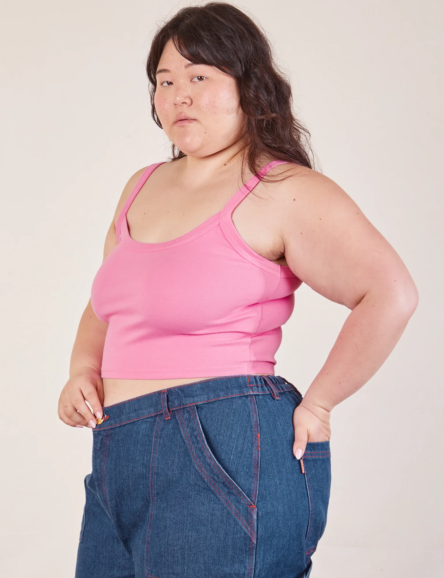 Cropped Cami - Bubblegum Pink *FINAL SALE* - Image 3