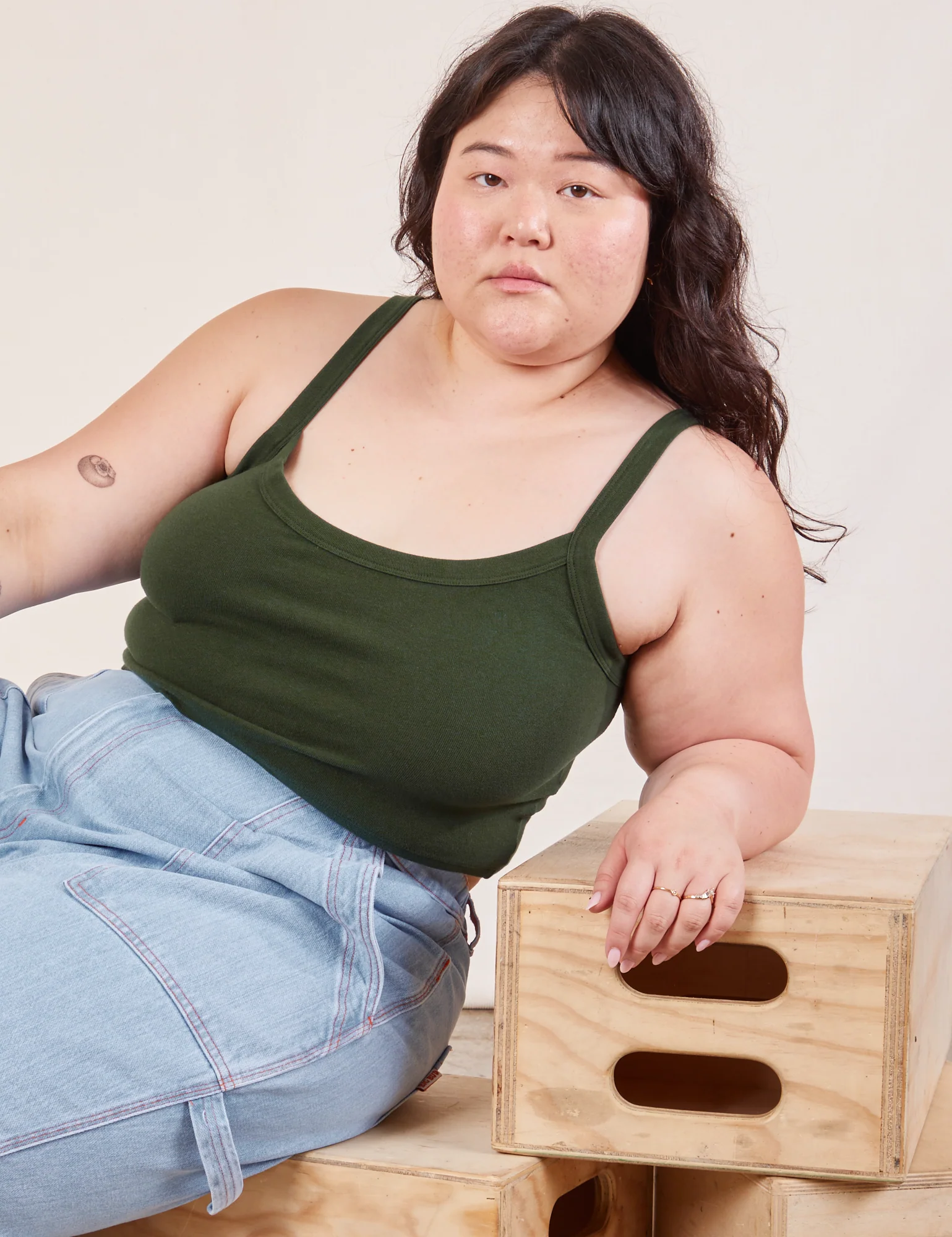 Cropped Cami - Swamp Green *FINAL SALE* - Image 12