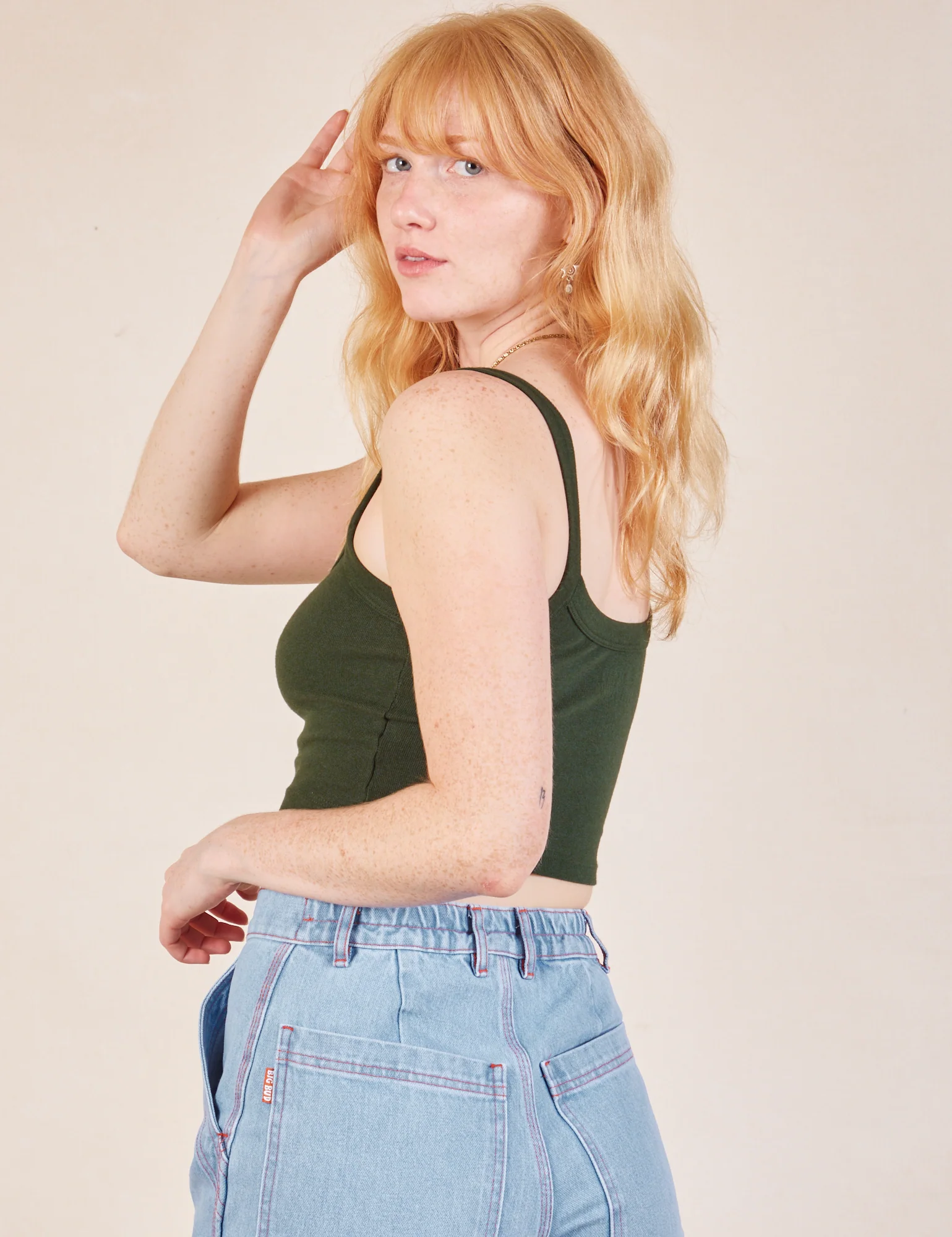 Cropped Cami - Swamp Green *FINAL SALE* - Image 6