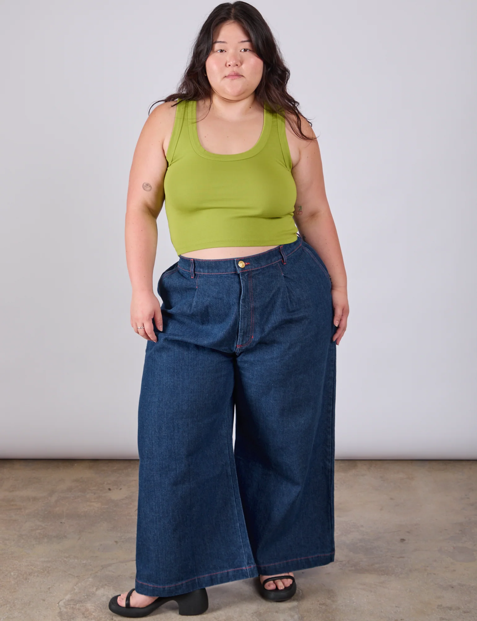 Cropped Tank Top - Gross Green - Image 11