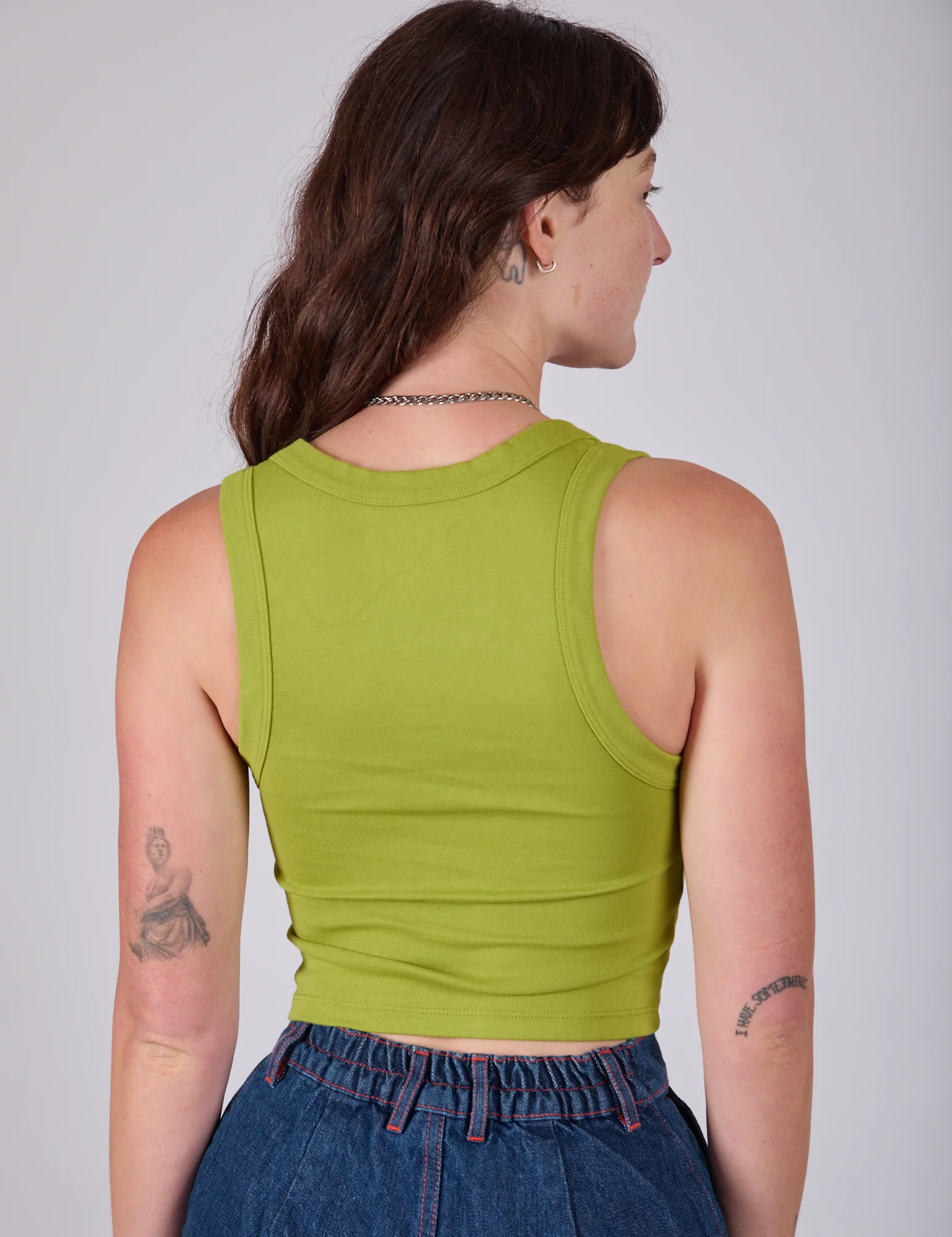 Cropped Tank Top - Gross Green - Image 6