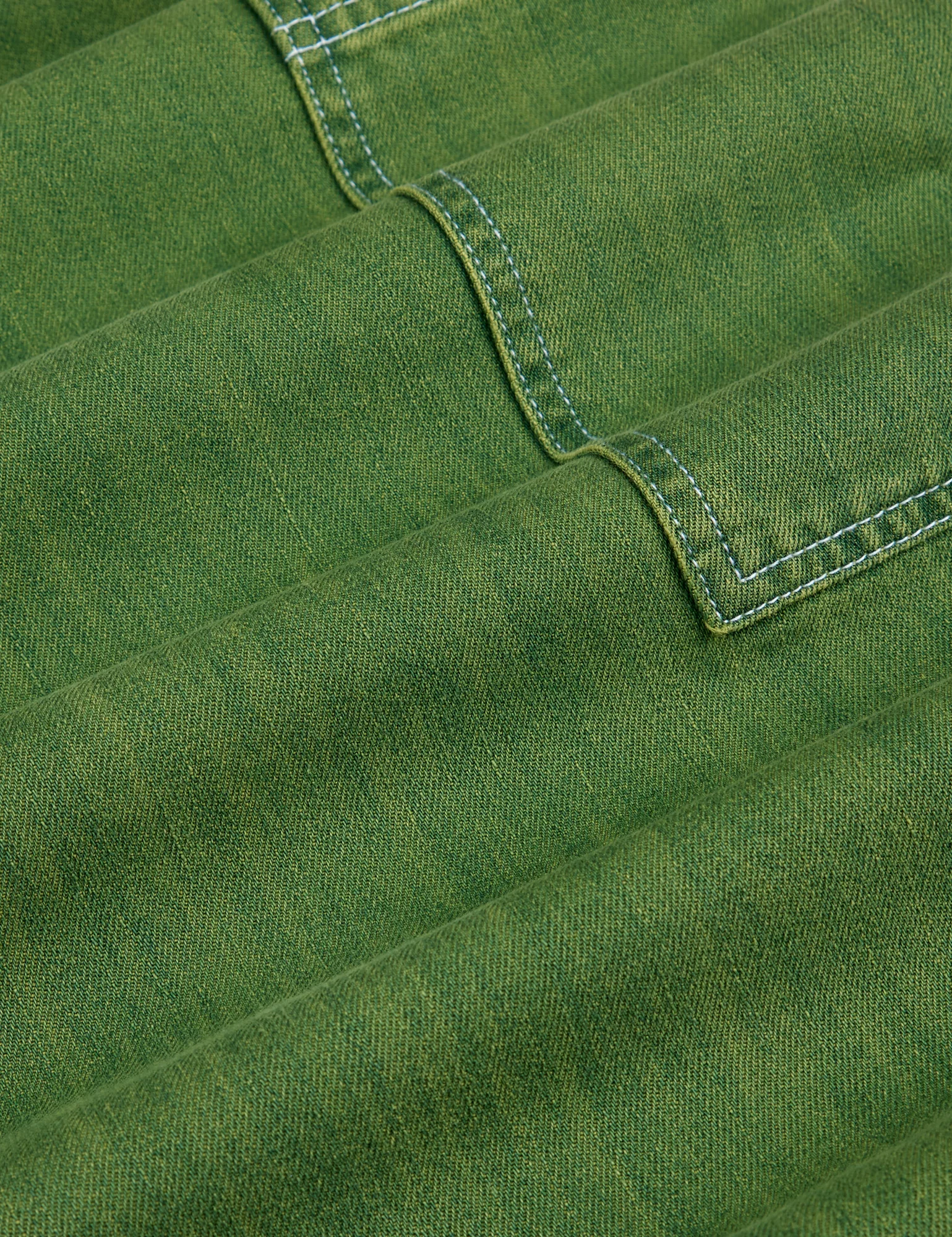 Denim Drop Pocket Pants - Green Overdye - Image 2