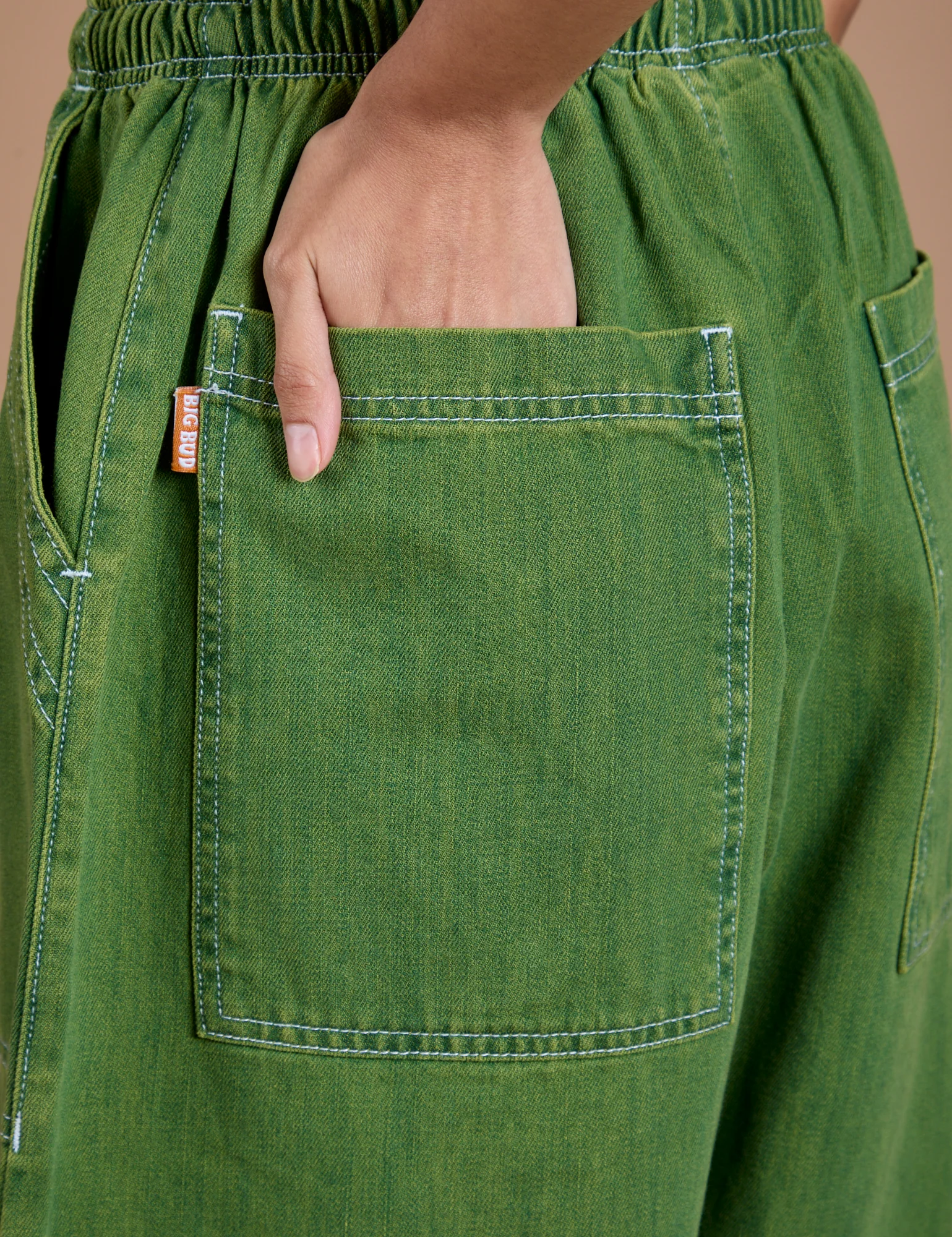 Denim Drop Pocket Pants - Green Overdye - Image 7