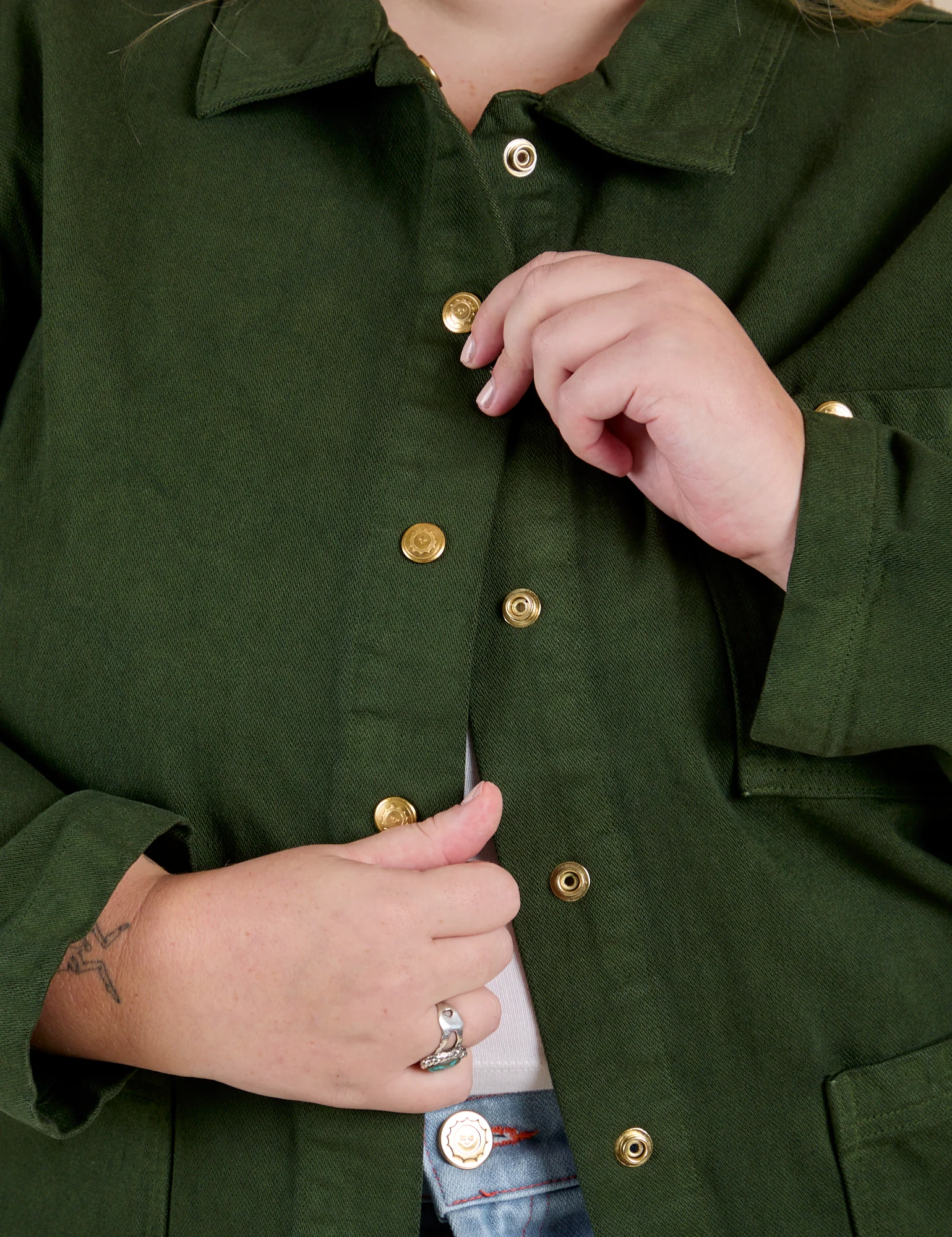 Denim Work Jacket - Evergreen - Image 13