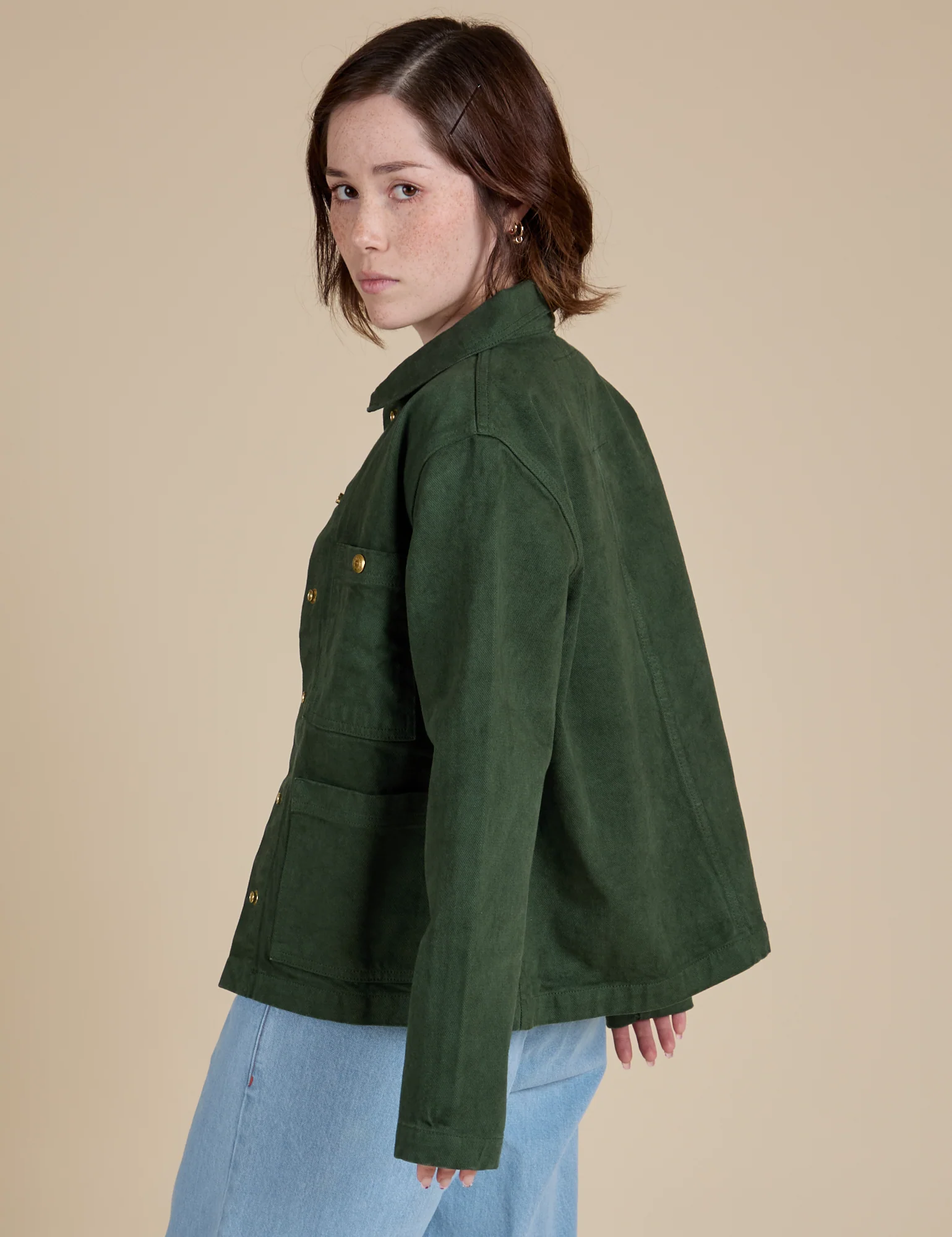 Denim Work Jacket - Swamp Green *FINAL SALE* - Image 20