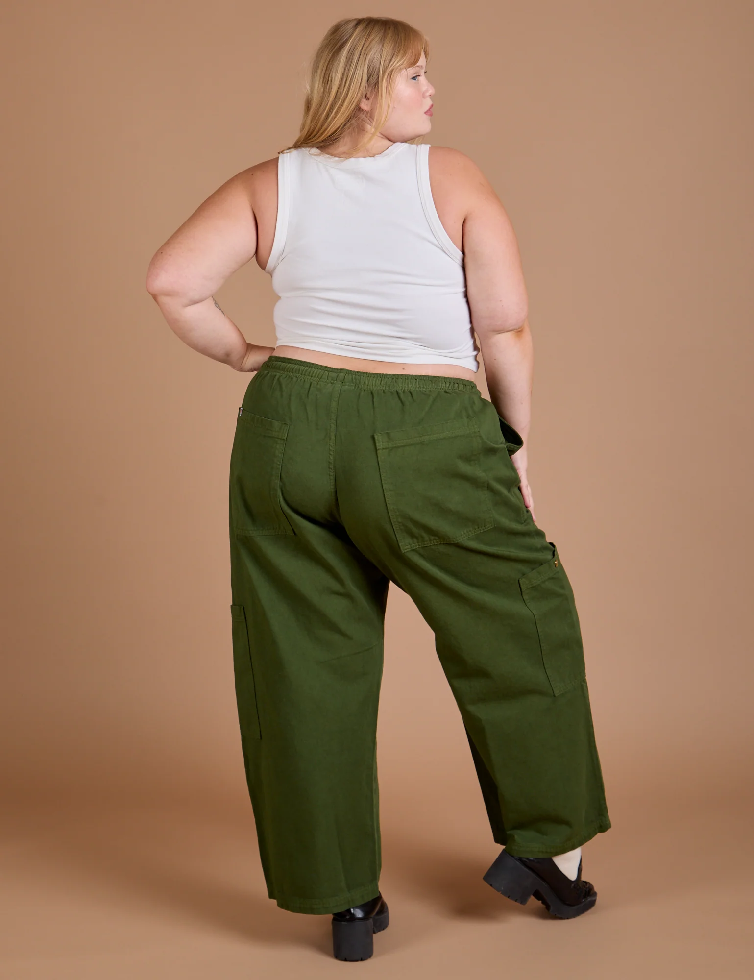 Drop Pocket Cargo Pants - Evergreen - Image 15