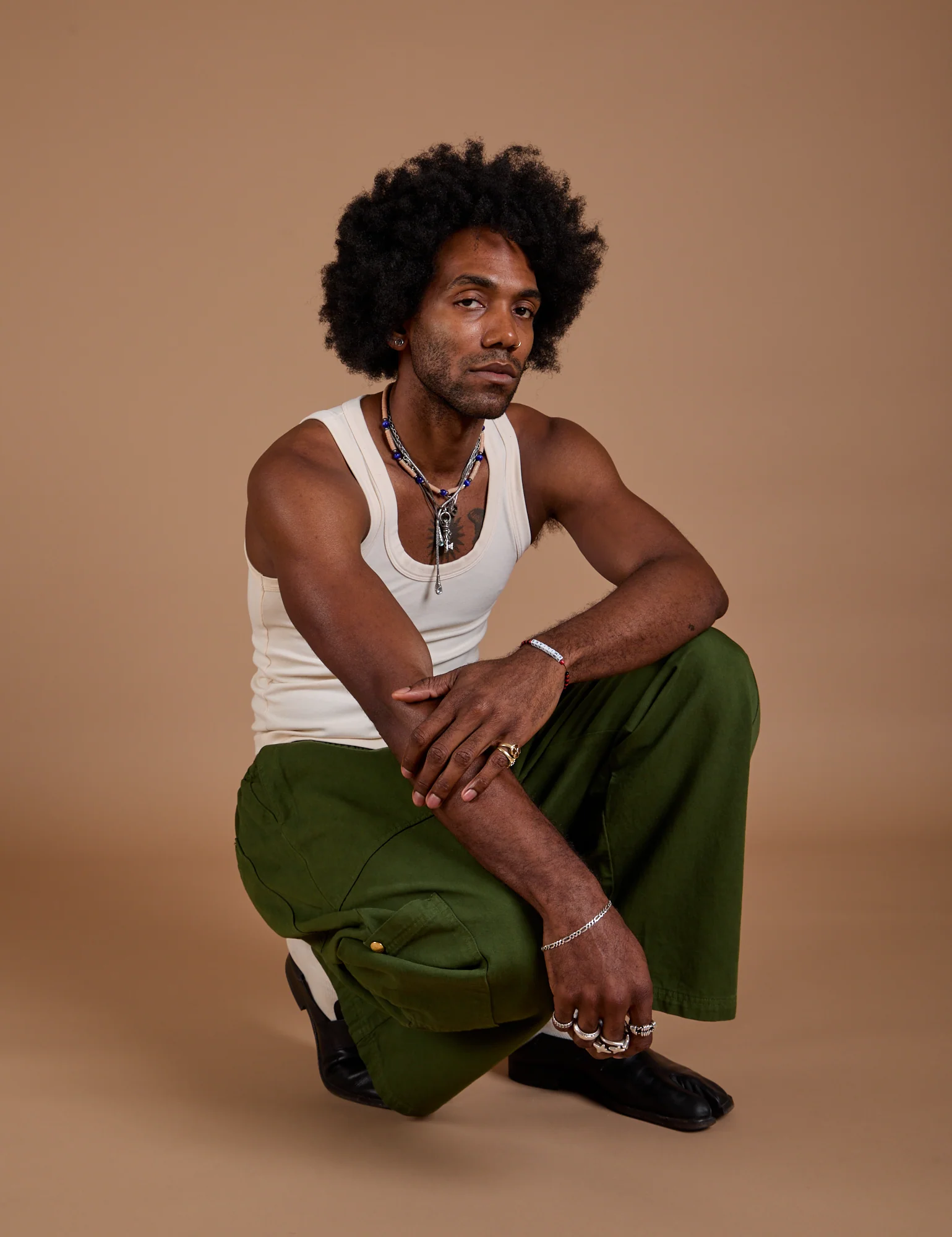 Drop Pocket Cargo Pants - Evergreen - Image 26