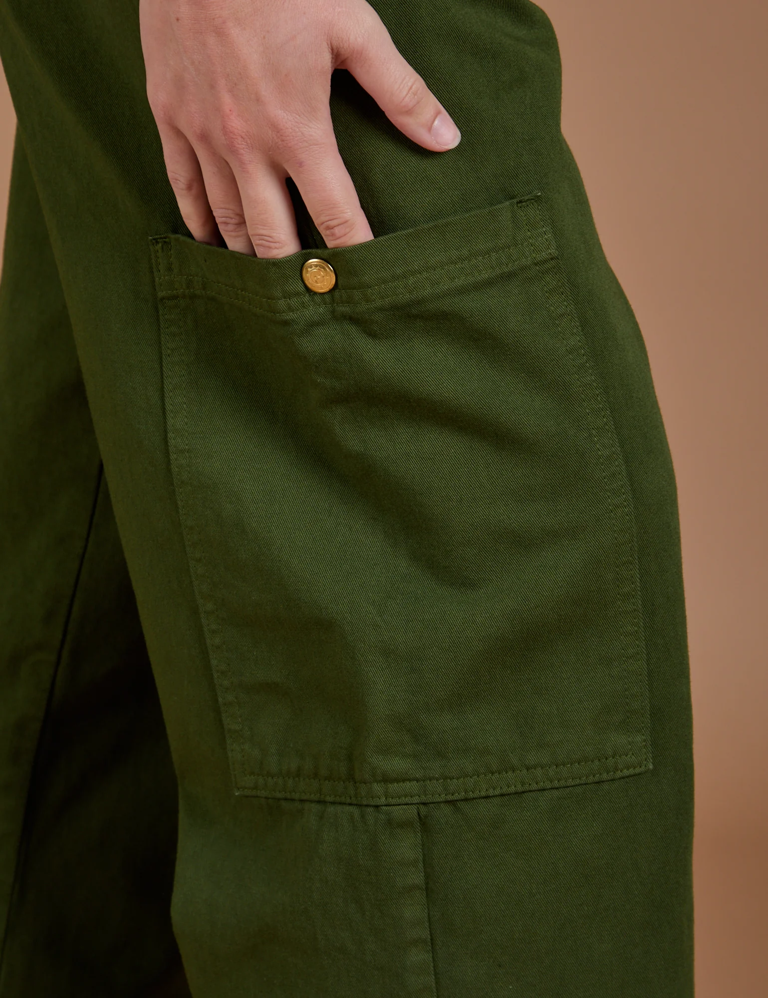 Drop Pocket Cargo Pants - Evergreen - Image 6