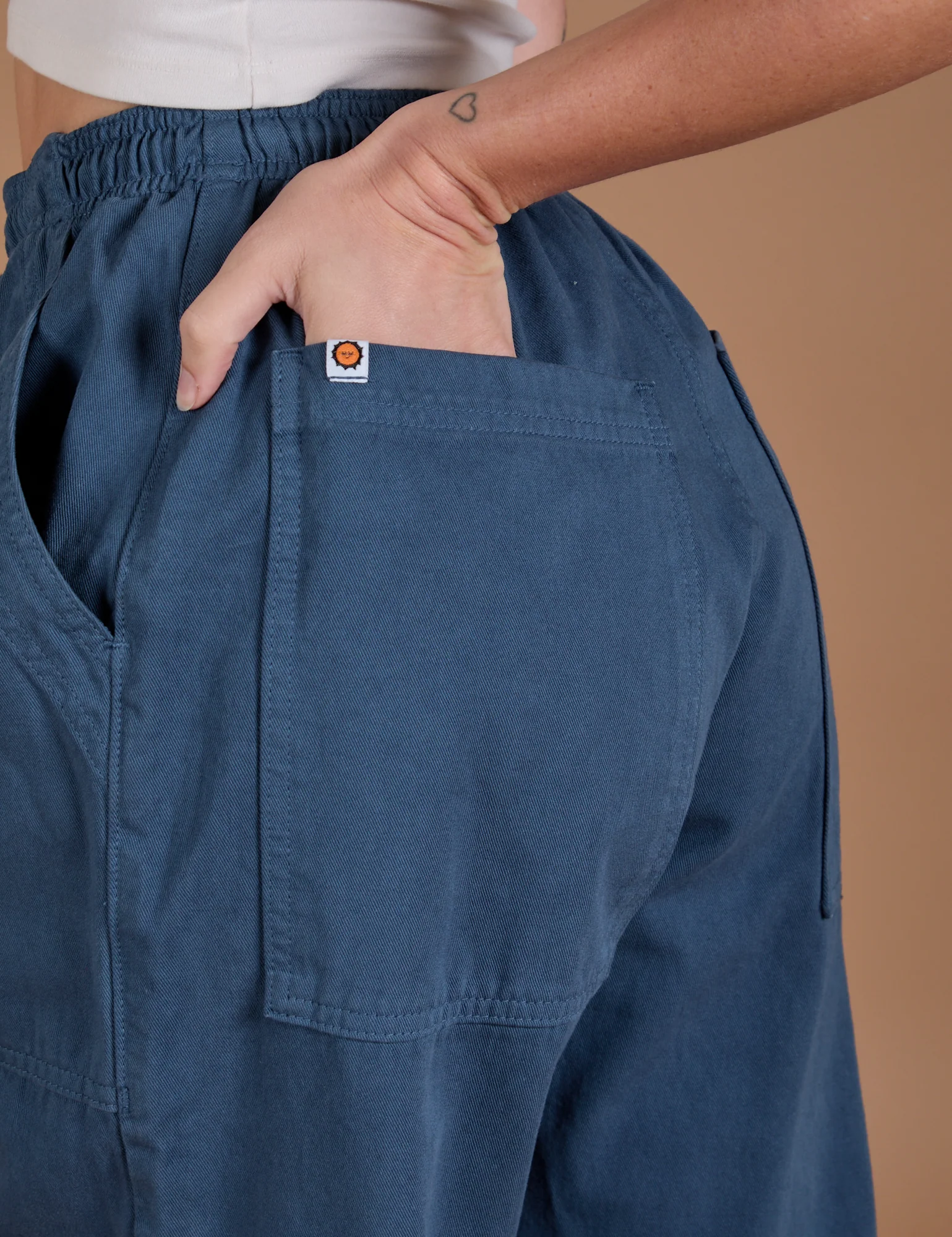 Drop Pocket Cargo Pants - French Blue - Image 20