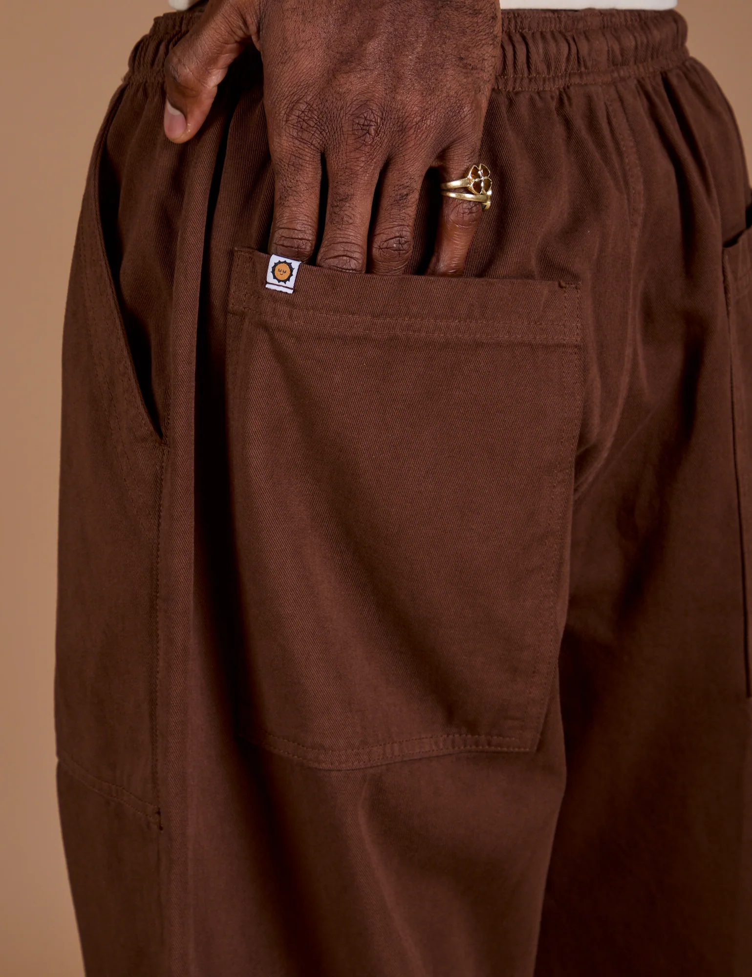Drop Pocket Cargo Pants - Fudgesicle Brown - Image 8