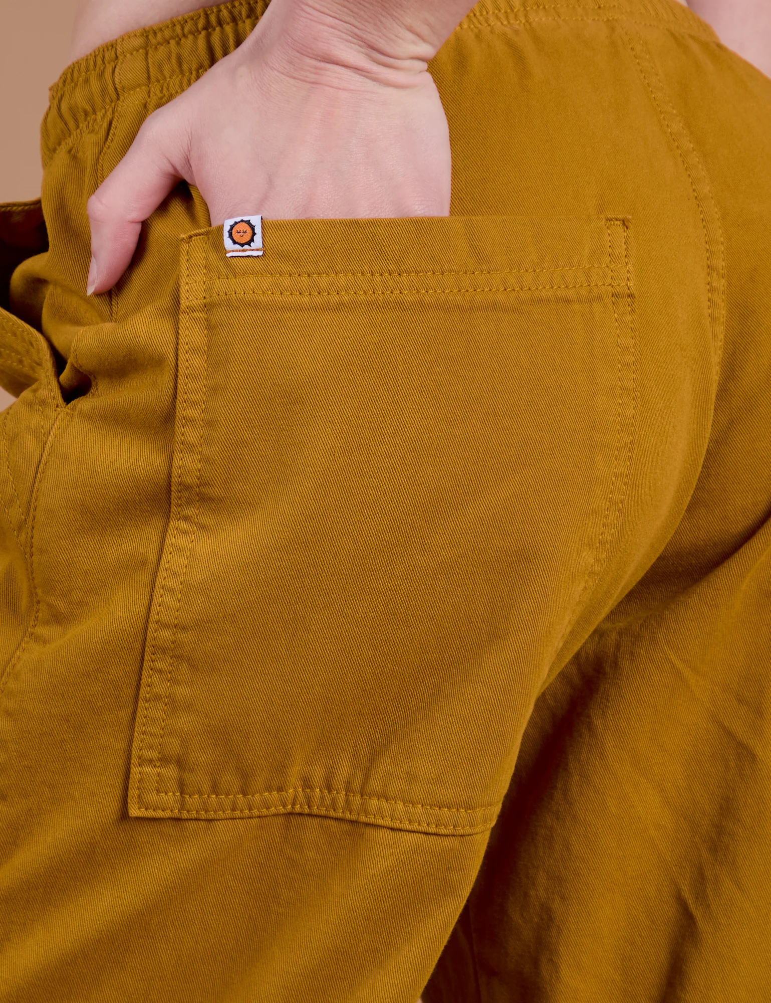 Drop Pocket Cargo Pants - Spicy Mustard - Image 9