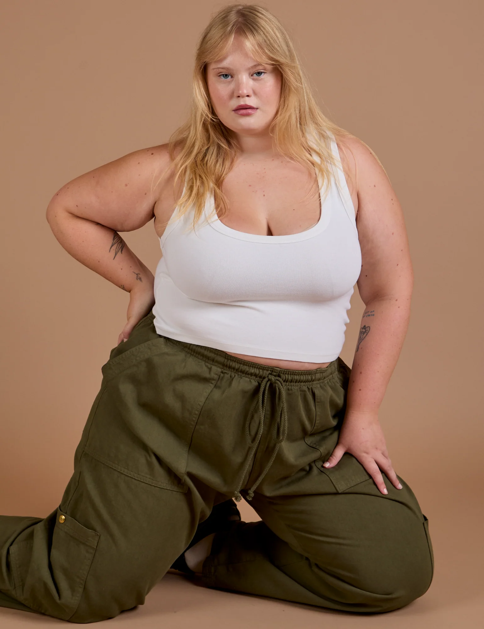 Drop Pocket Cargo Pants - Surplus Green - Image 10