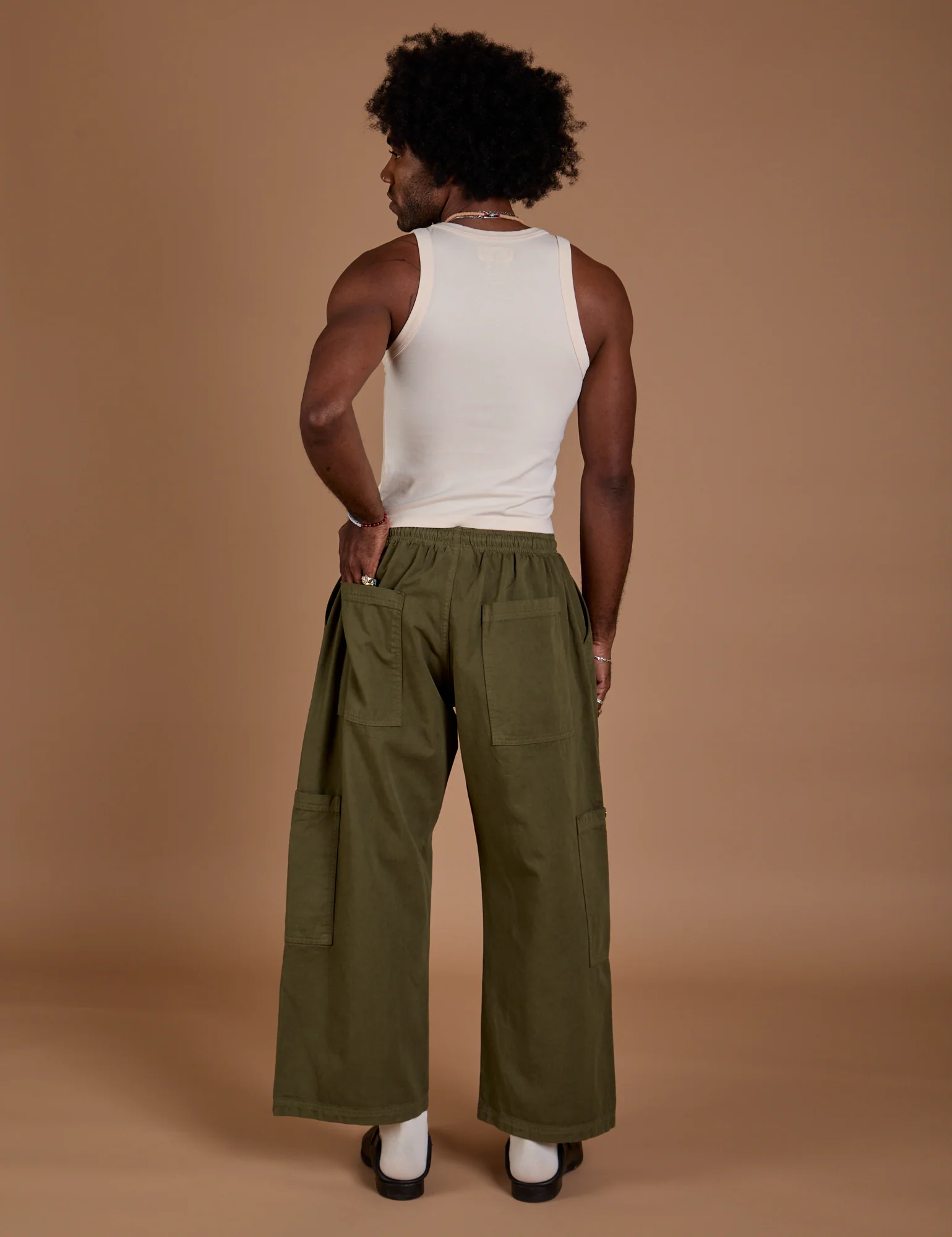 Drop Pocket Cargo Pants - Surplus Green - Image 17