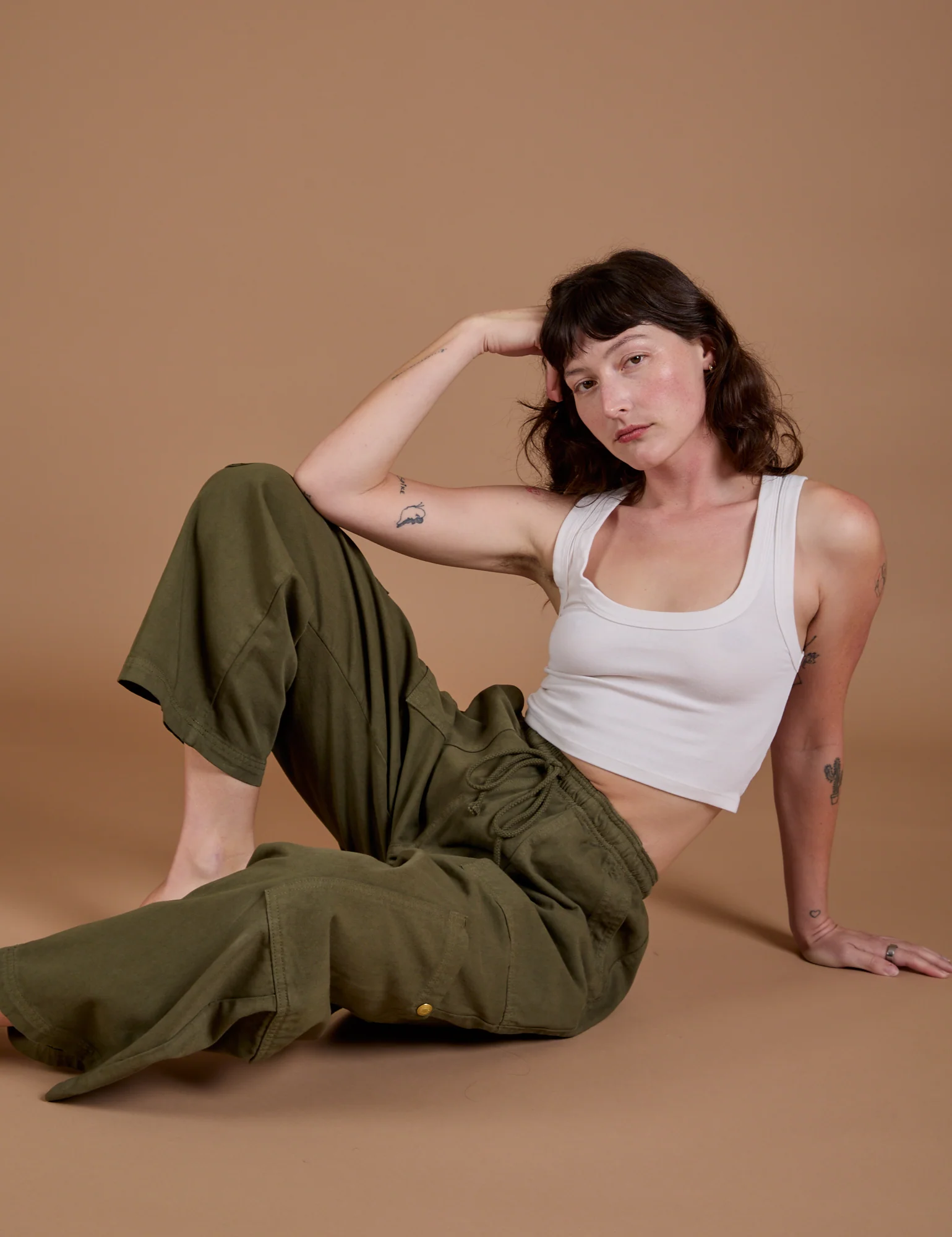 Drop Pocket Cargo Pants - Surplus Green - Image 28