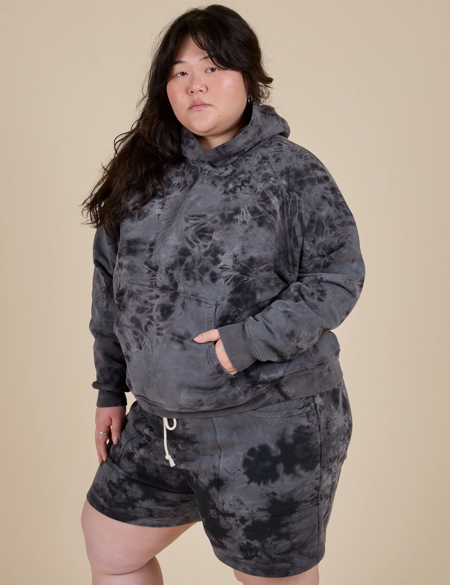 Heavyweight Oversized Hoodie - Black Magic Waters - Image 11