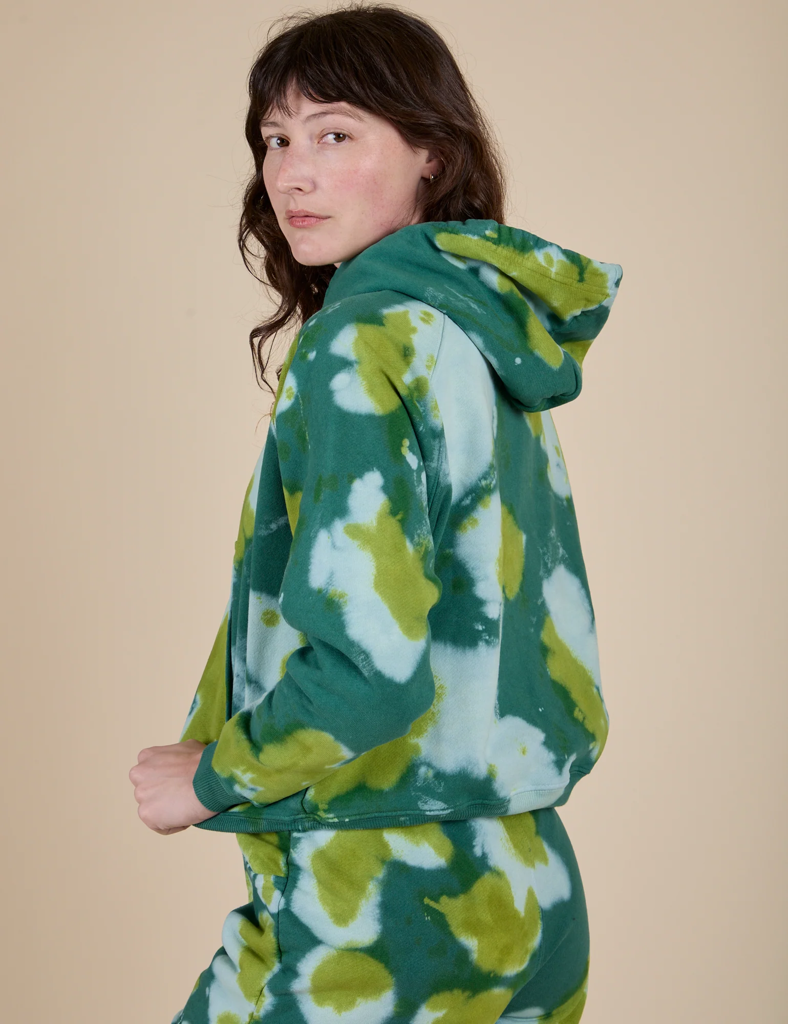 Heavyweight Oversized Hoodie - Green Magic Waters - Image 15