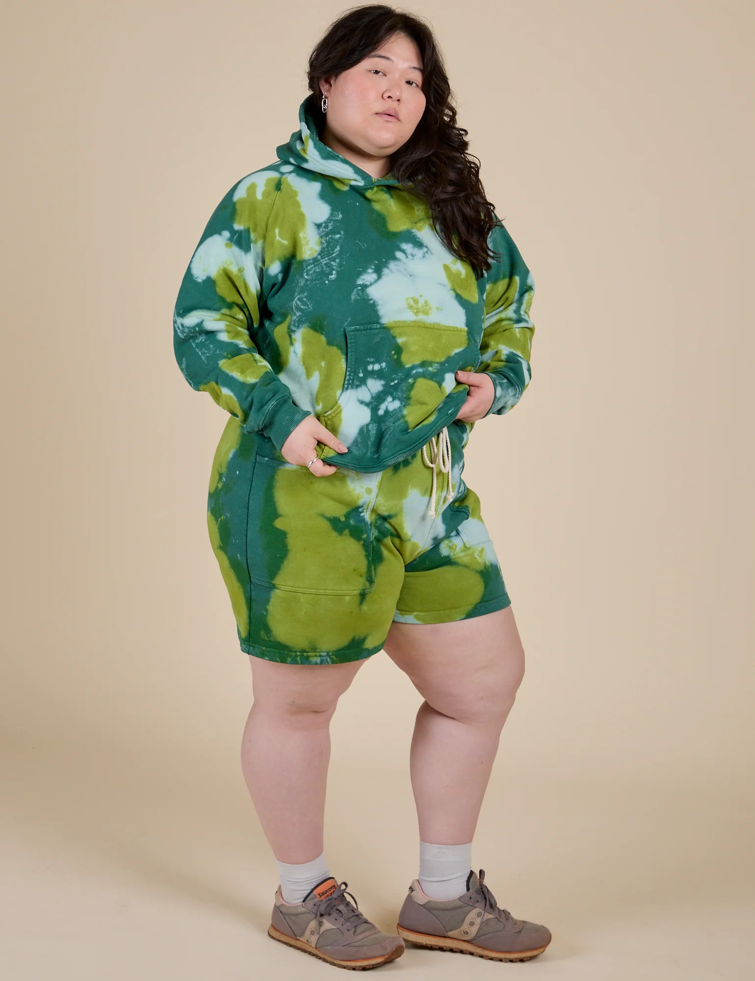 Heavyweight Oversized Hoodie - Green Magic Waters - Image 9