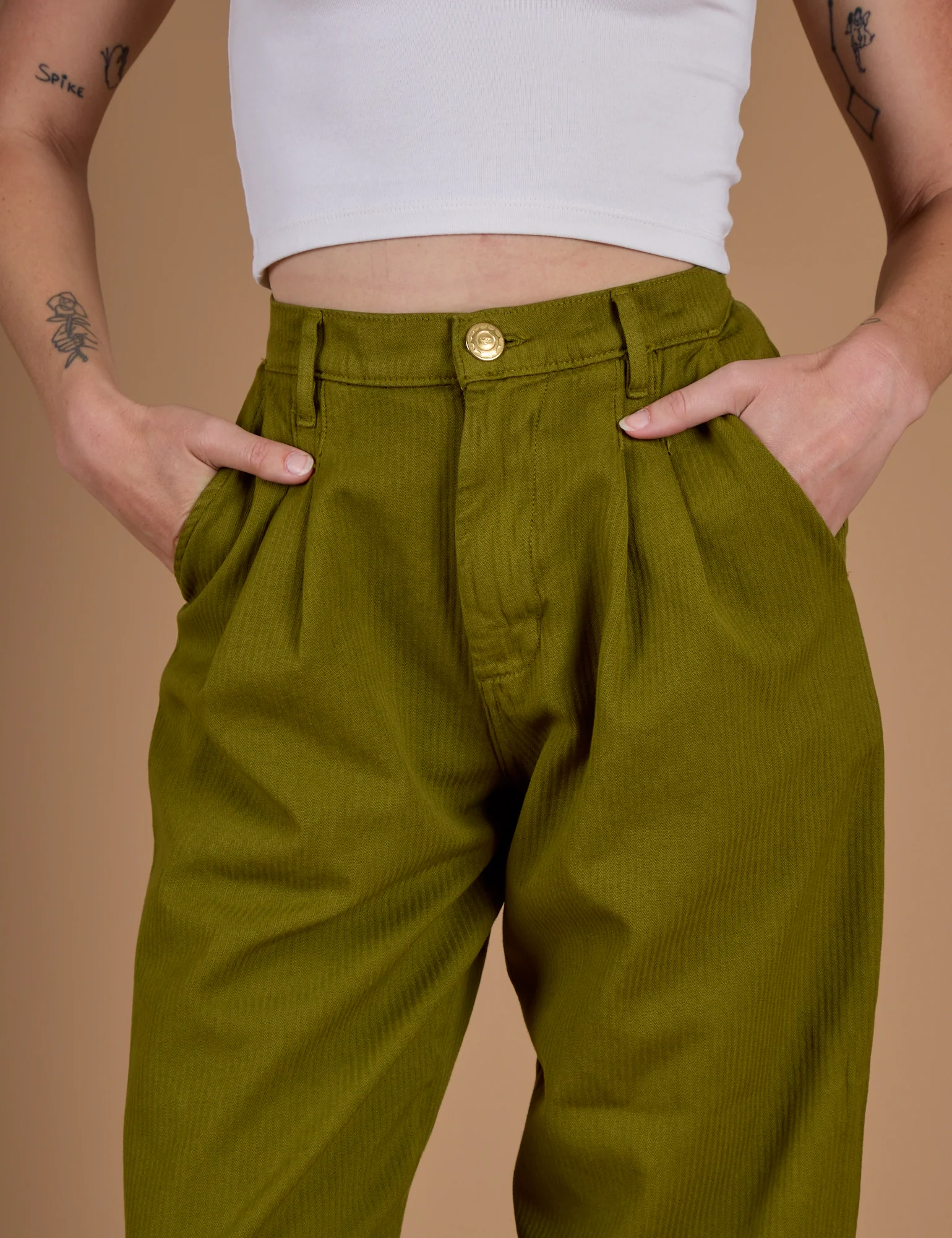 Heritage Trousers - Olive Green - Image 3