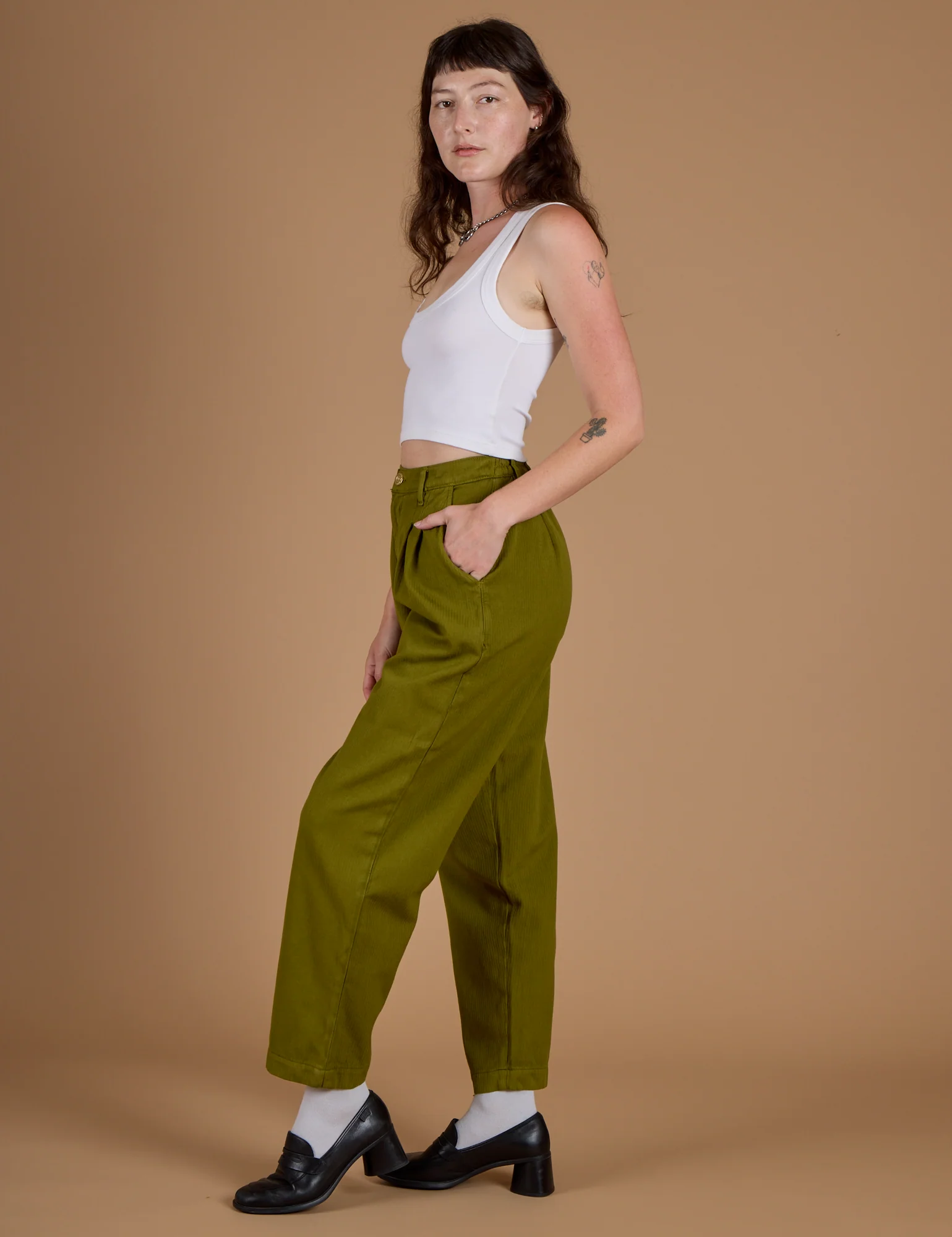 Heritage Trousers - Olive Green - Image 4