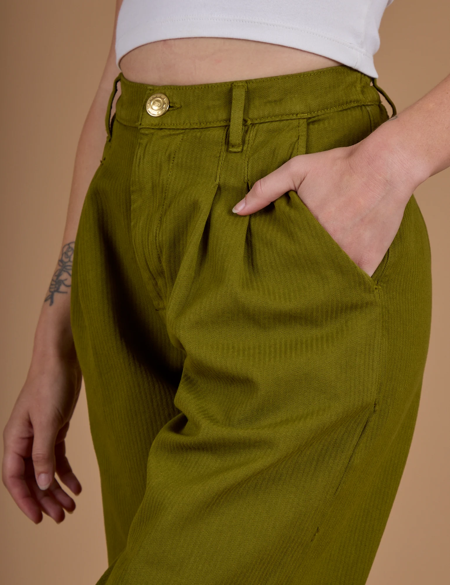 Heritage Trousers - Olive Green - Image 5