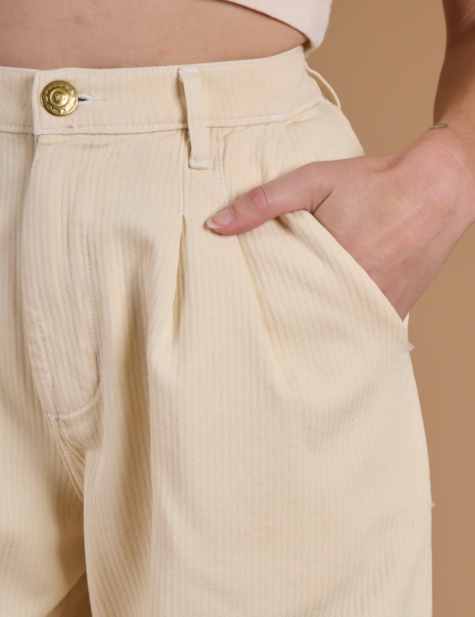 Heritage Trousers - Vintage Off-White - Image 4