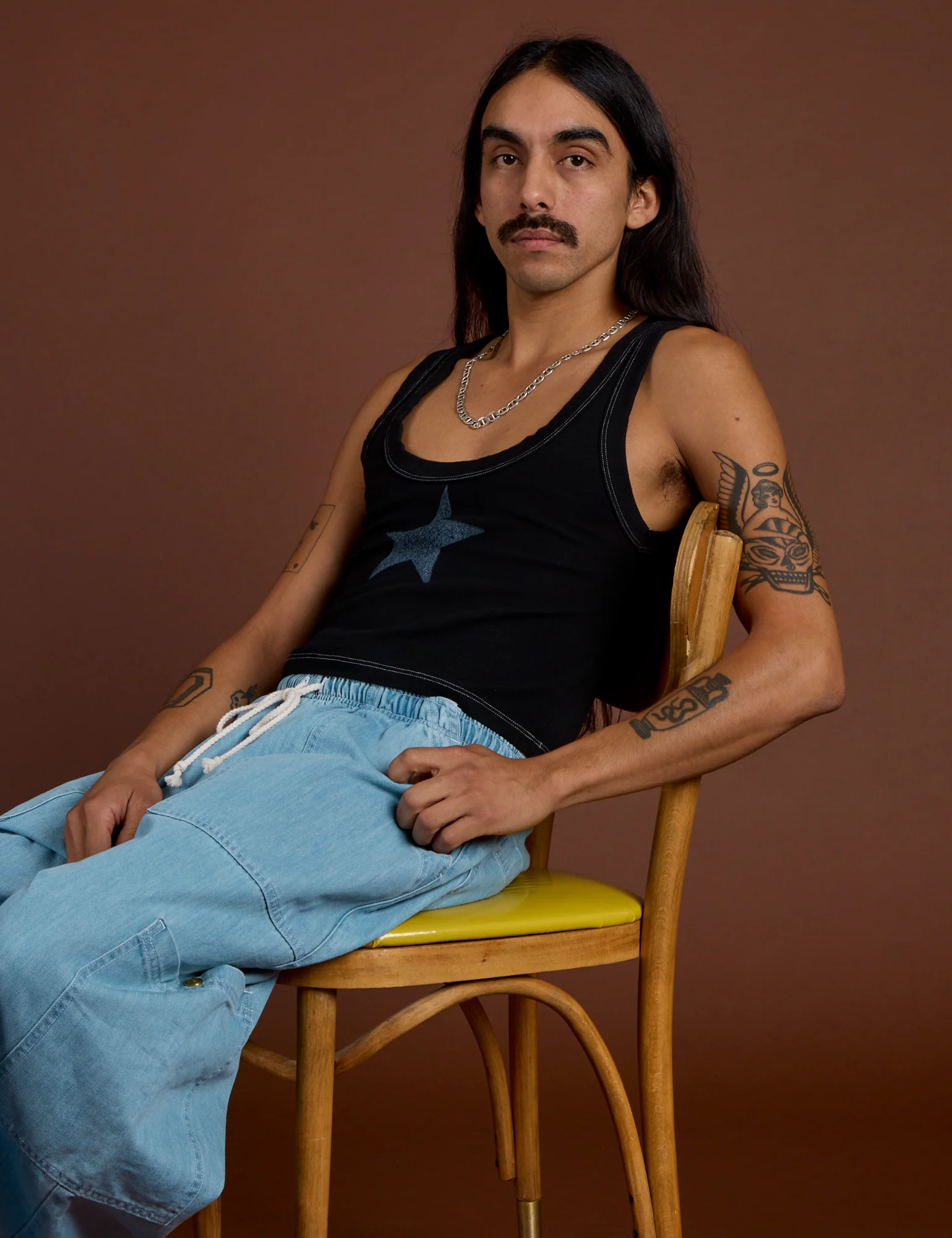 Icon Cropped Tank - Black Star - Image 8