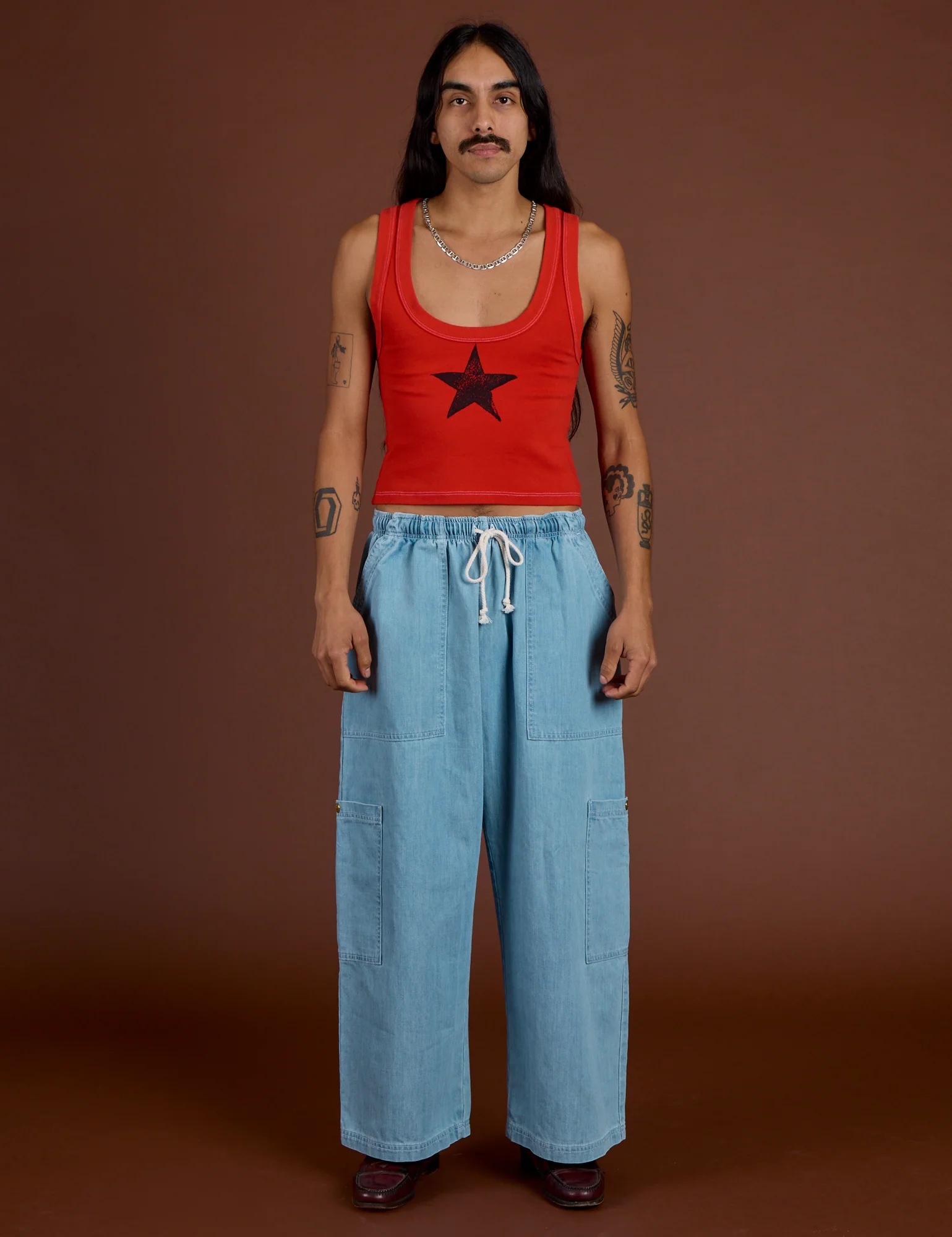 Icon Cropped Tank - Red Star - Image 15