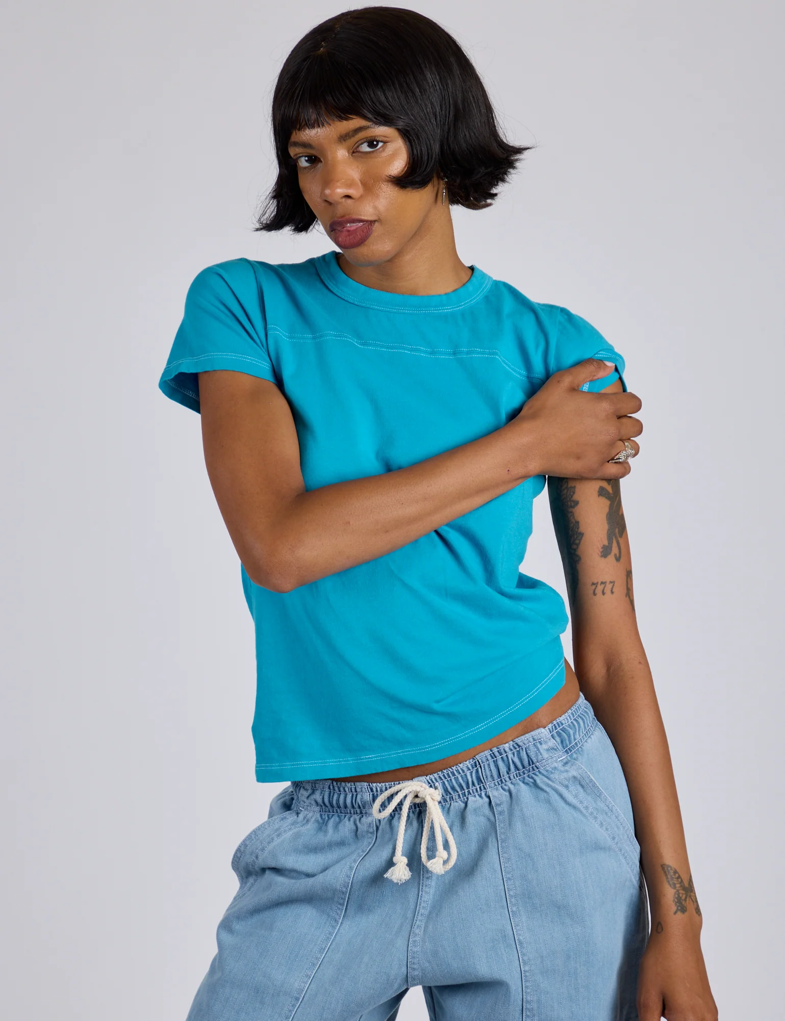 Jr. Varsity Tee - Hawaiian Blue *FINAL SALE* - Image 3