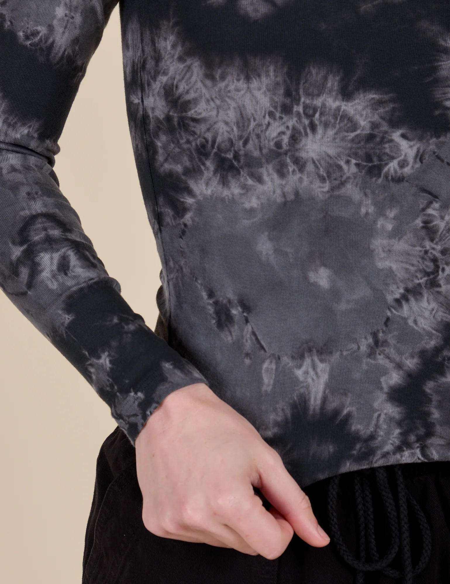 Long Sleeve Baby Tee - Black Magic Waters - Image 12