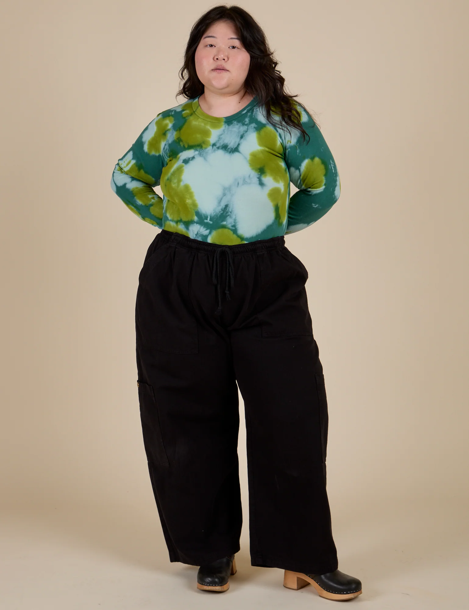 Long Sleeve Baby Tee - Green Magic Waters - Image 13