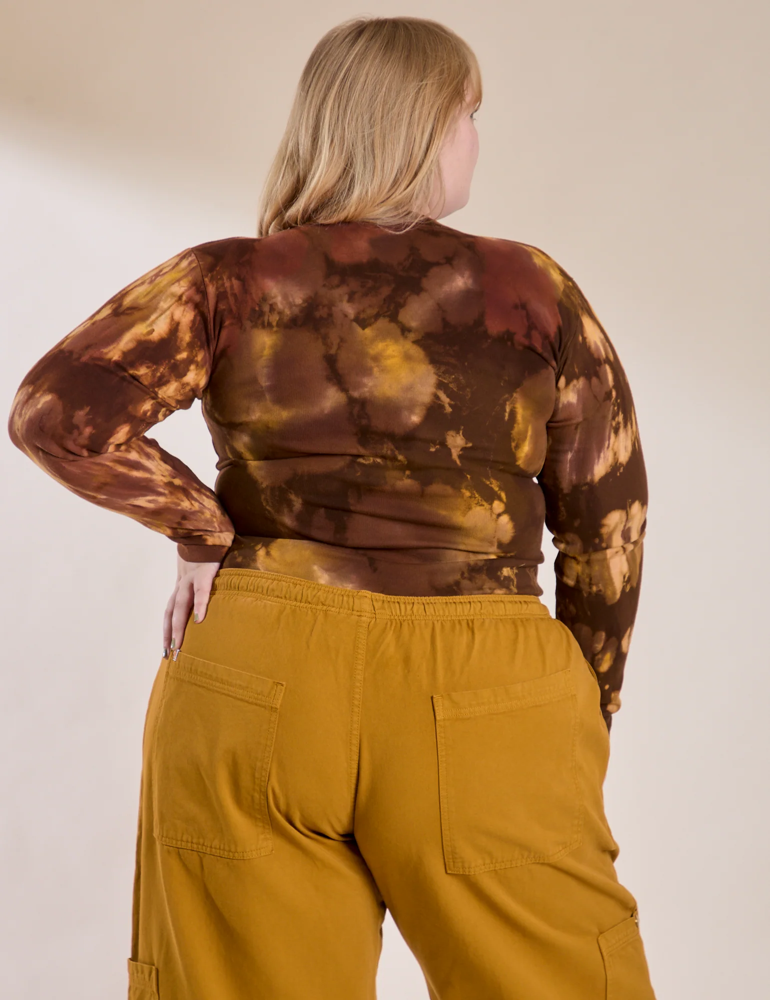 Long Sleeve Baby Tee - Honey Brown - Image 13