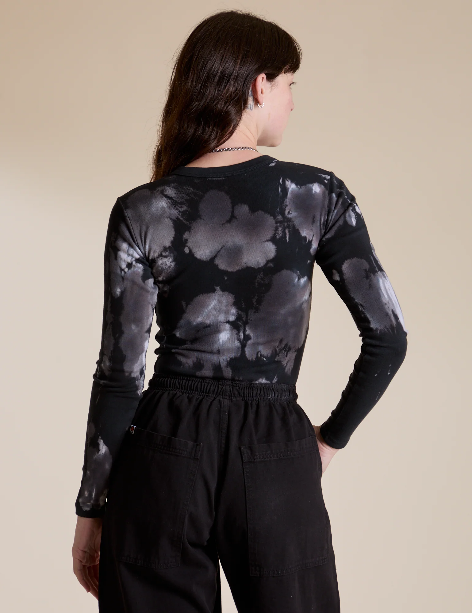 Long Sleeve Baby Tee - Ink Blot - Image 30