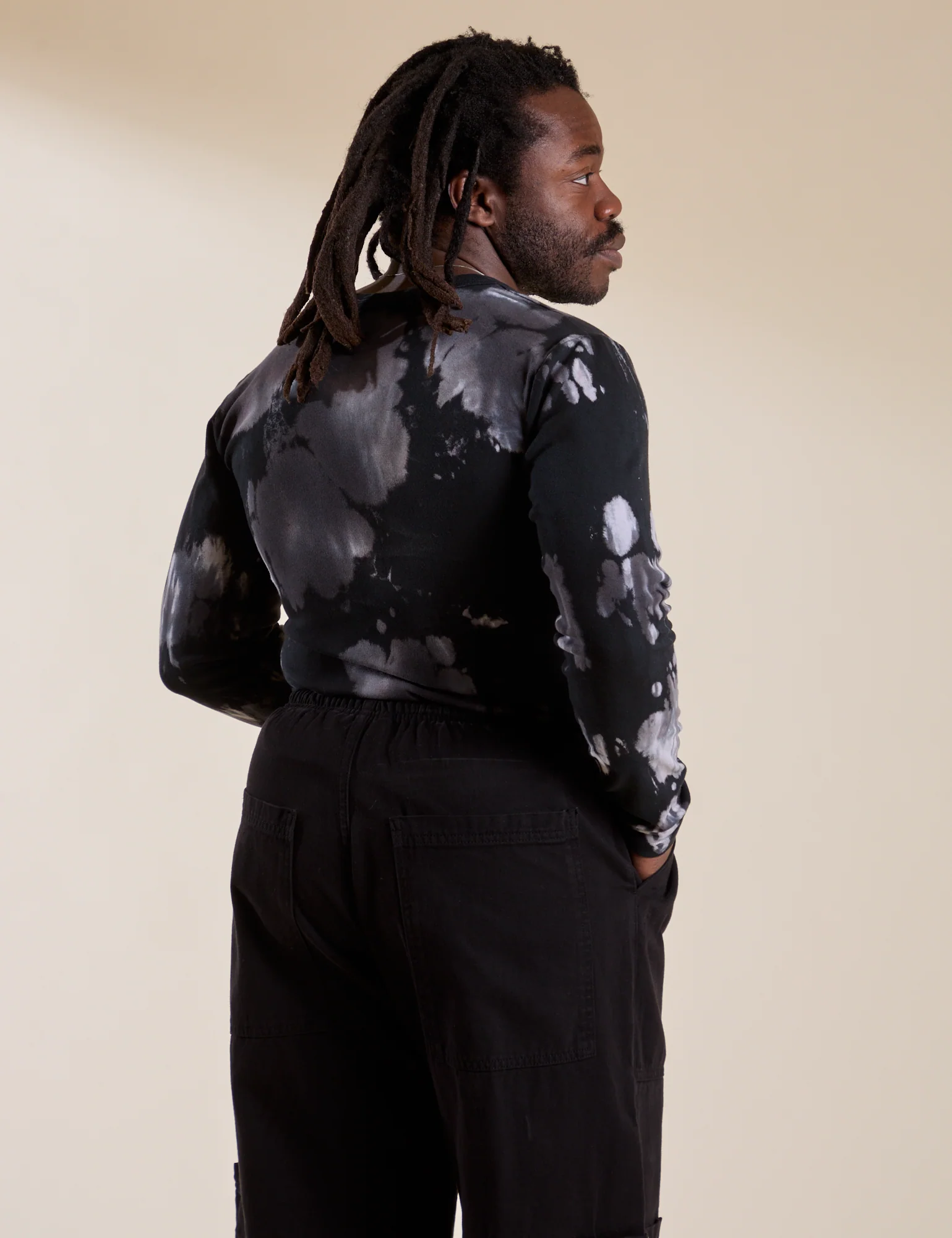 Long Sleeve Baby Tee - Ink Blot - Image 7