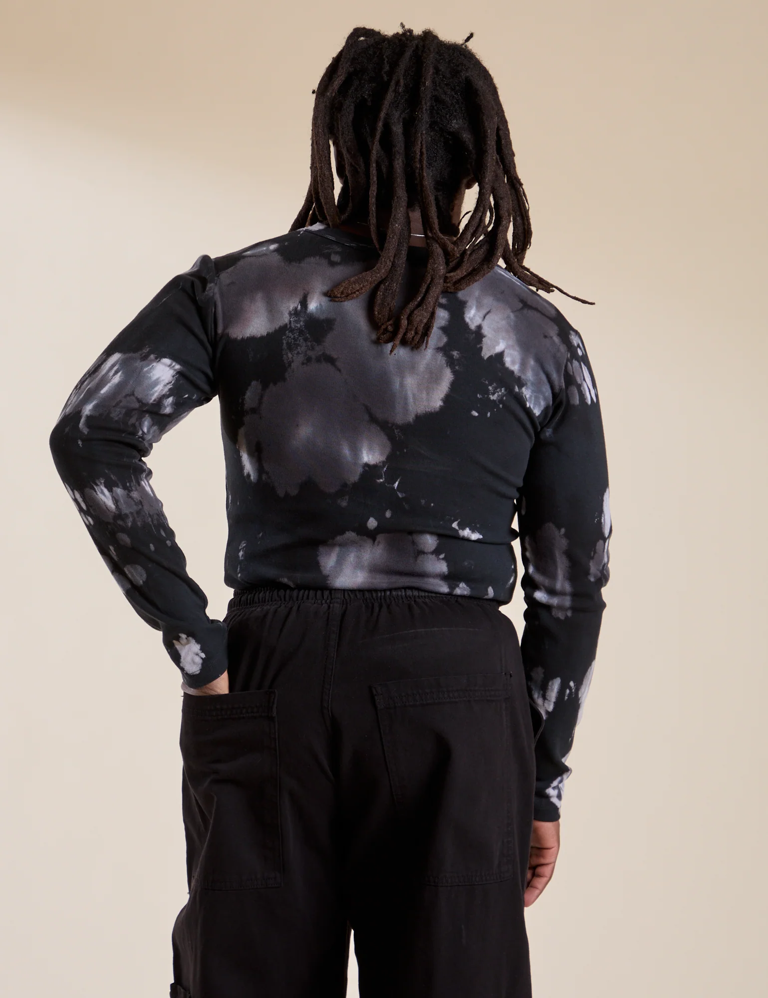 Long Sleeve Baby Tee - Ink Blot - Image 8