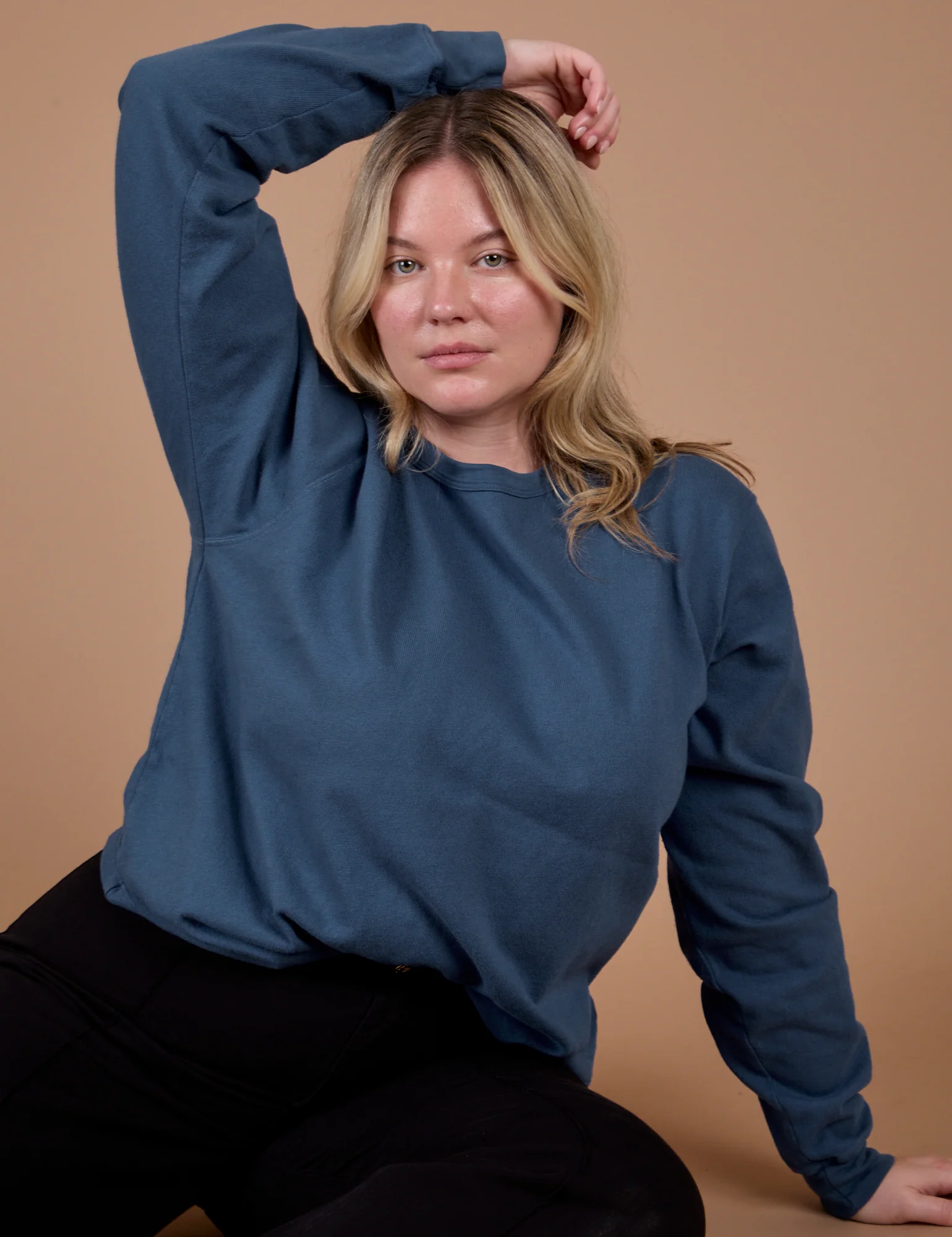 Long Sleeve Burly Tee - French Blue - Image 11