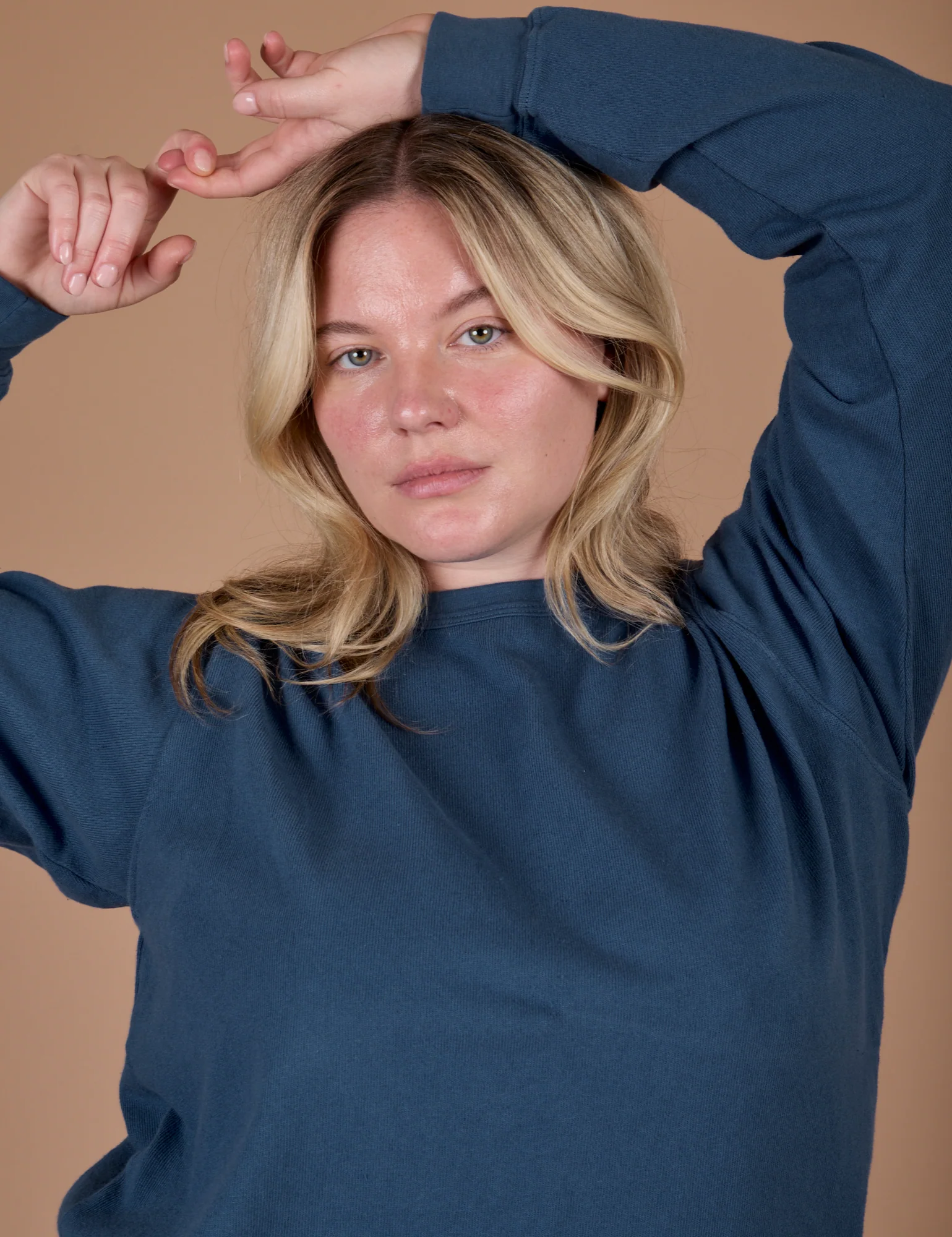 Long Sleeve Burly Tee - French Blue - Image 4